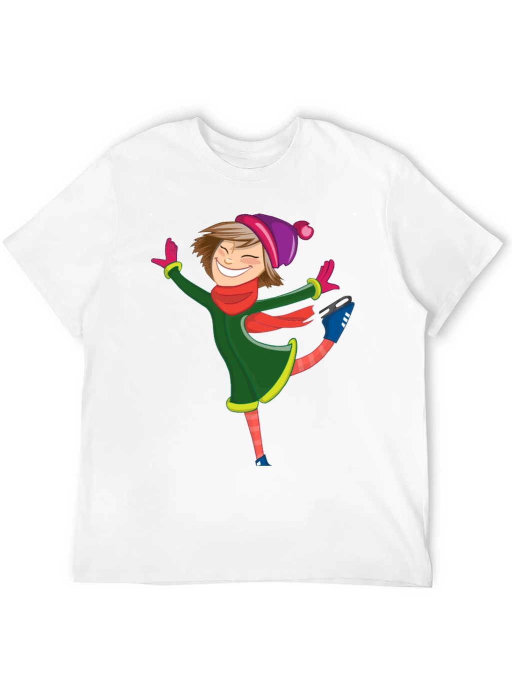 Cartoon Skater Black T-Shirt