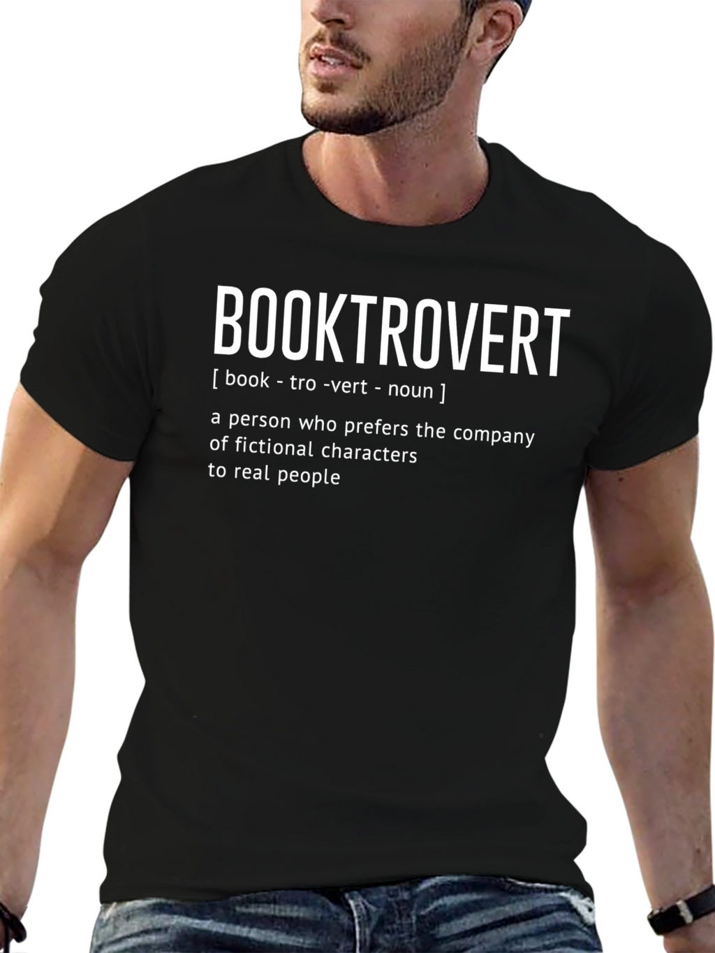 Booktrovert Definition Graphic T-Shirt