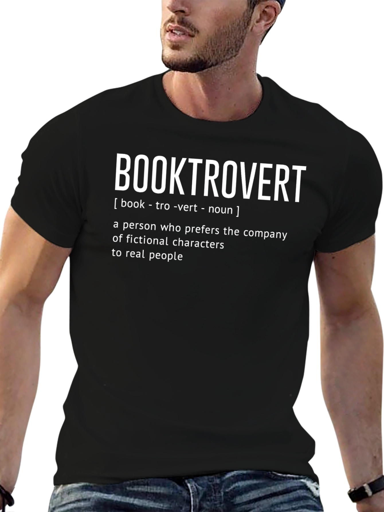 Booktrovert Definition Graphic T-Shirt