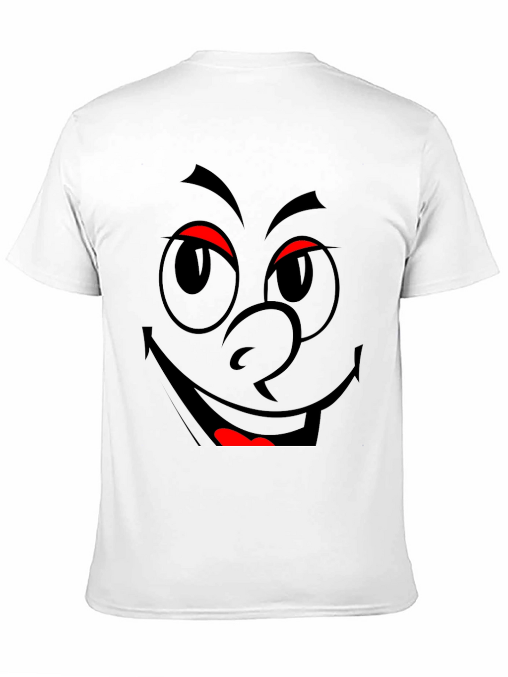 Smiley Face Graphic Tee - Black