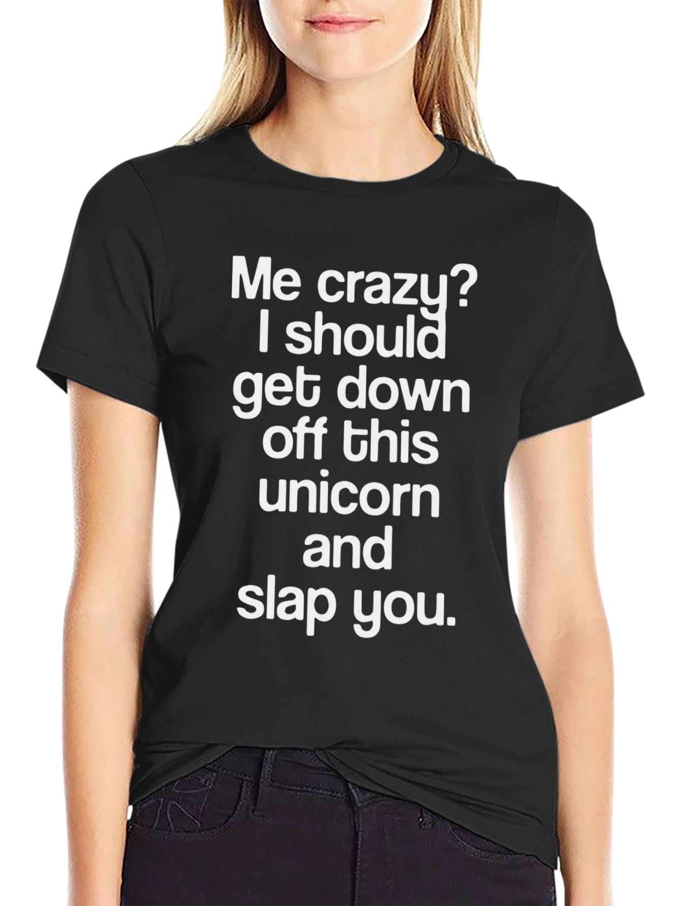 Funny Me Crazy Unicorn Graphic T-Shirt