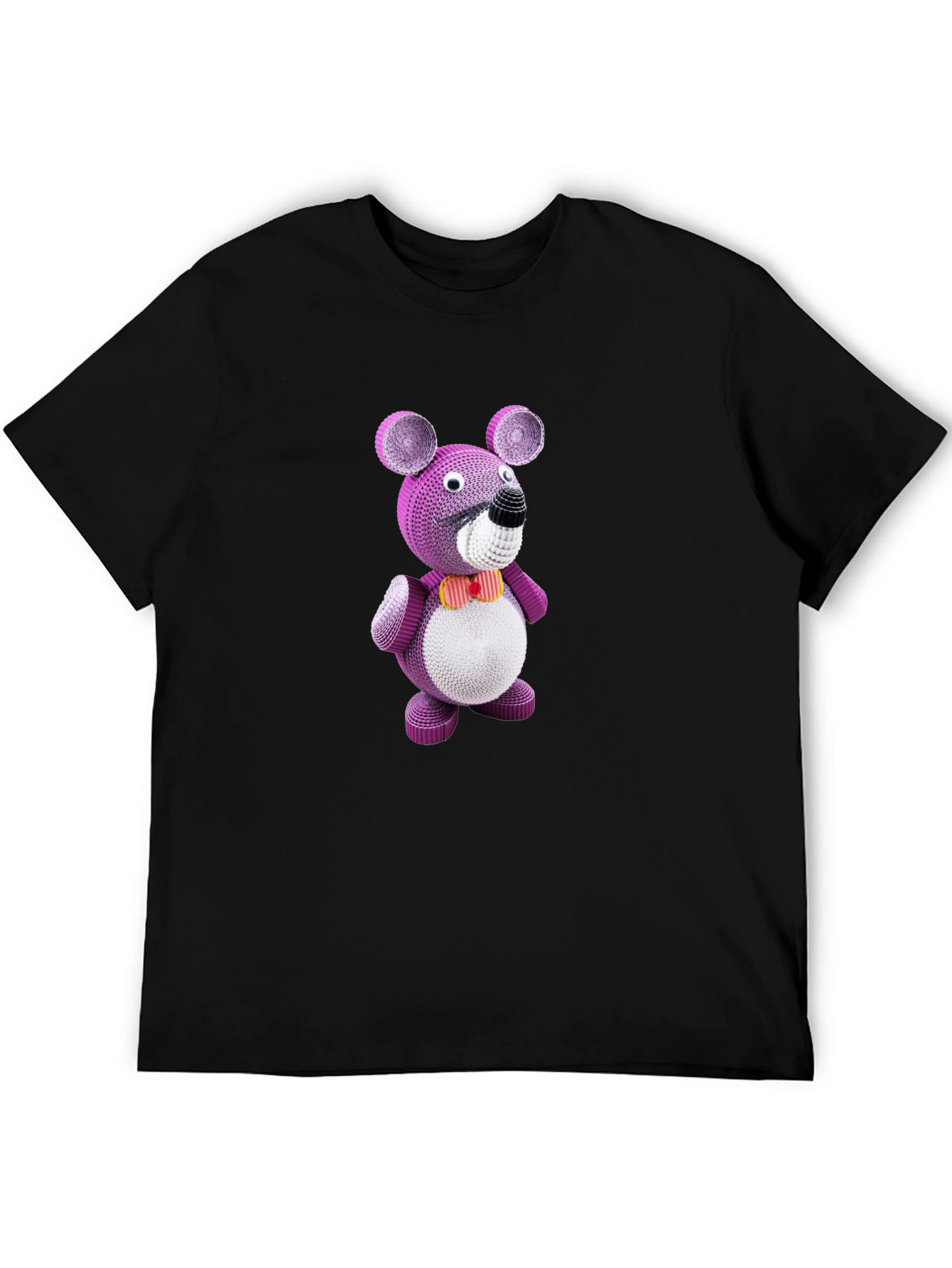 Whimsical Plush Bear Graphic Tee - Quirky Design