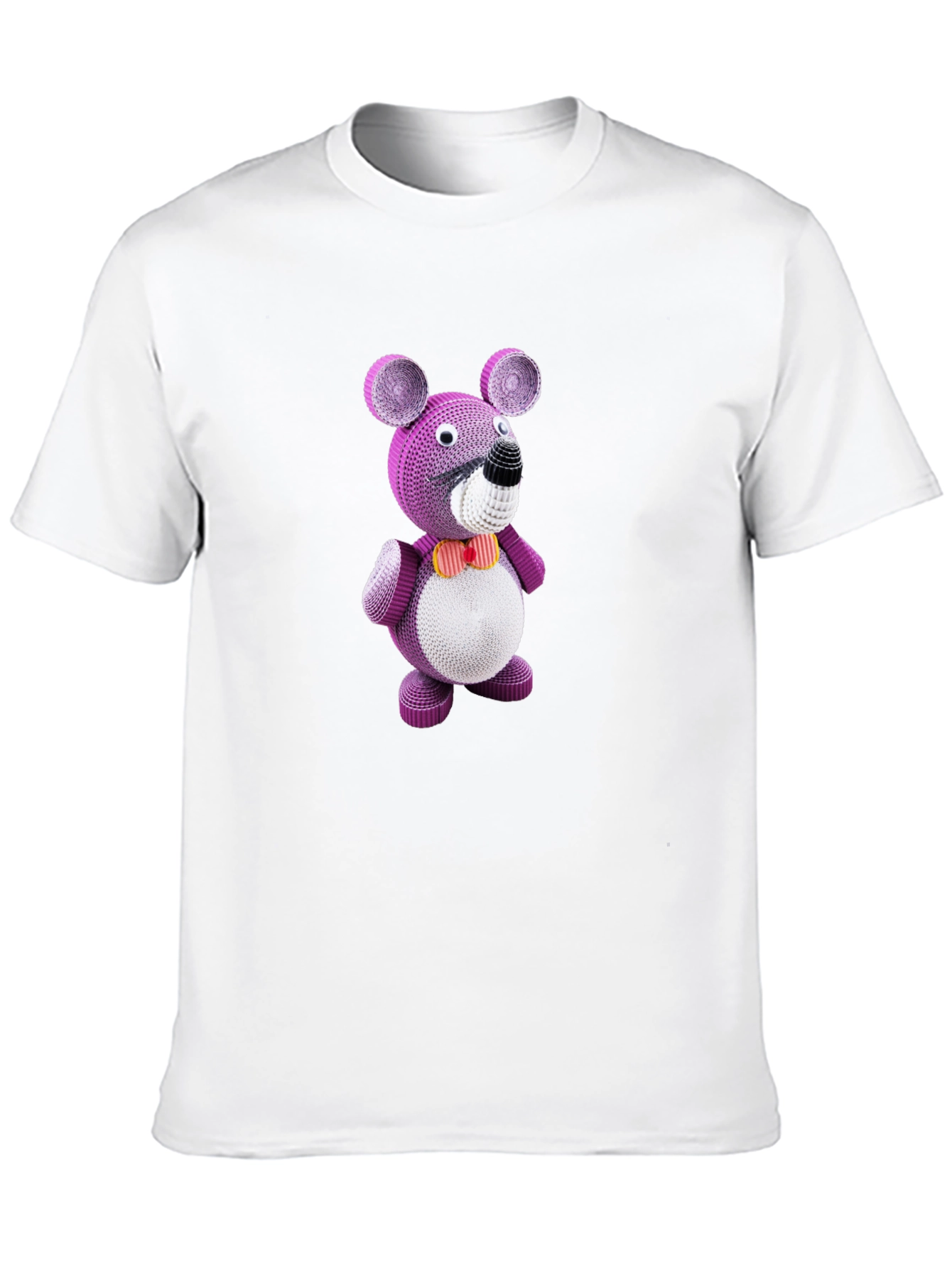 Whimsical Plush Bear Graphic Tee - Quirky Design