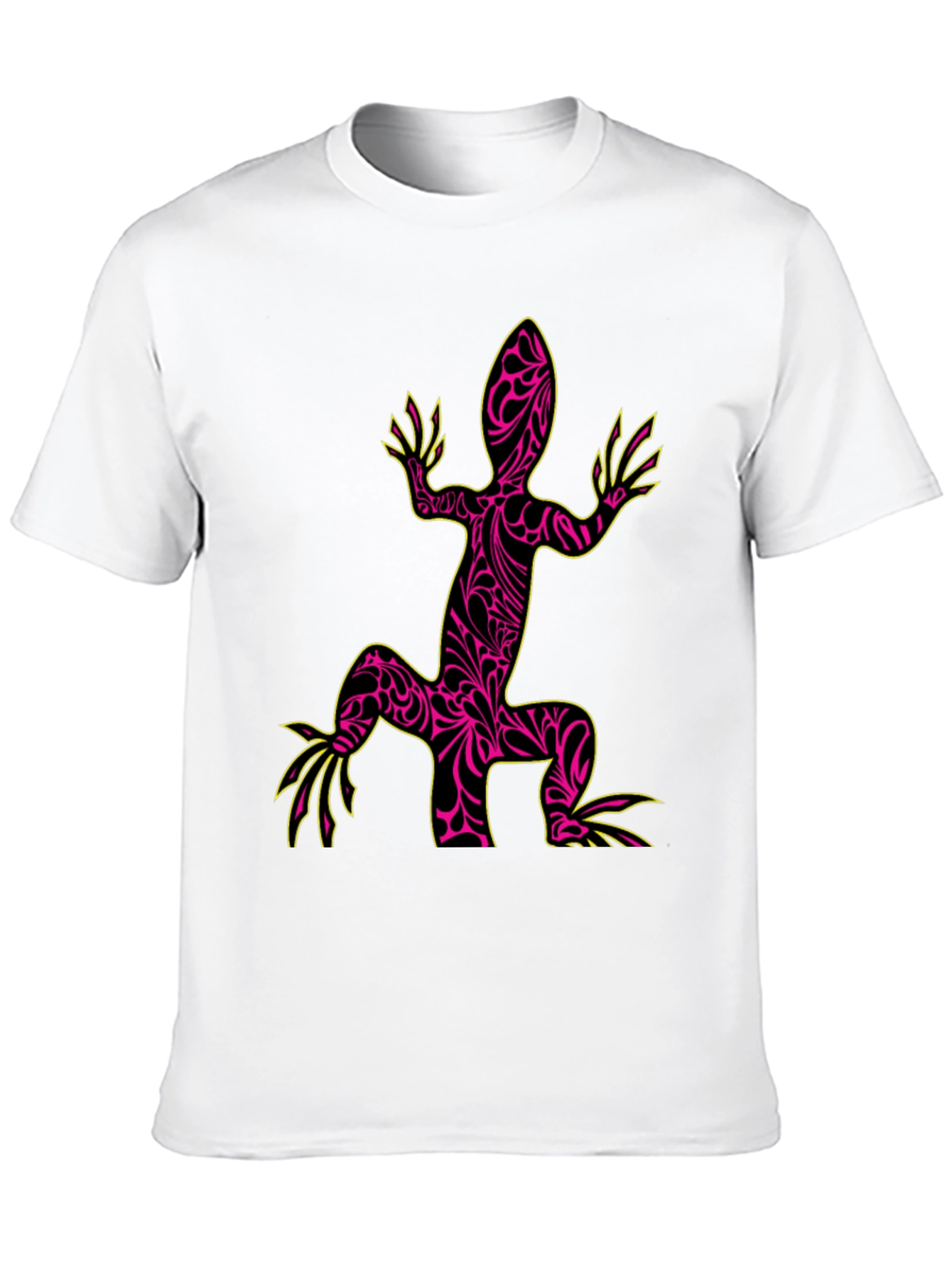 Cool Lizard Graphic Black T-Shirt