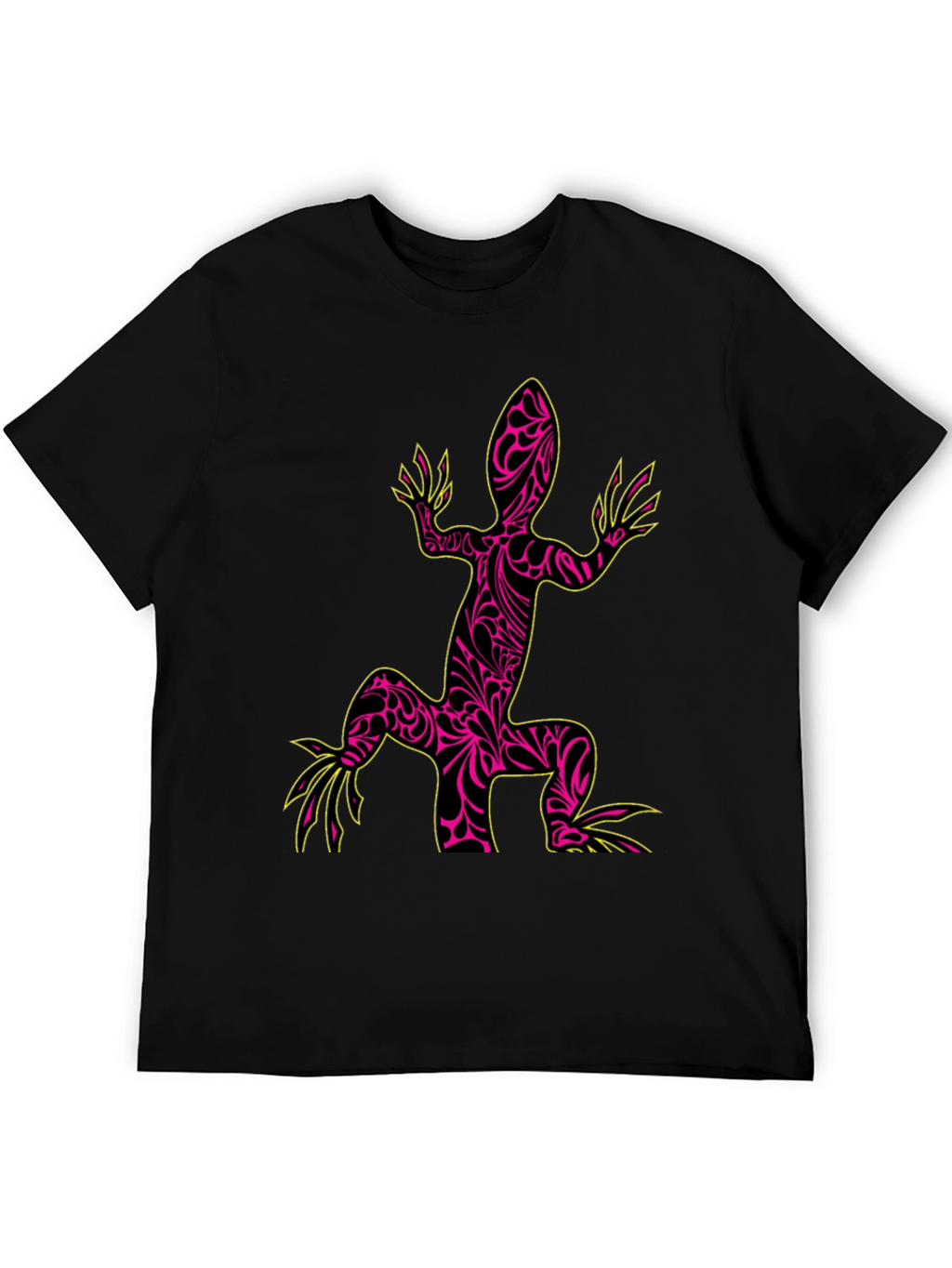 Cool Lizard Graphic Black T-Shirt