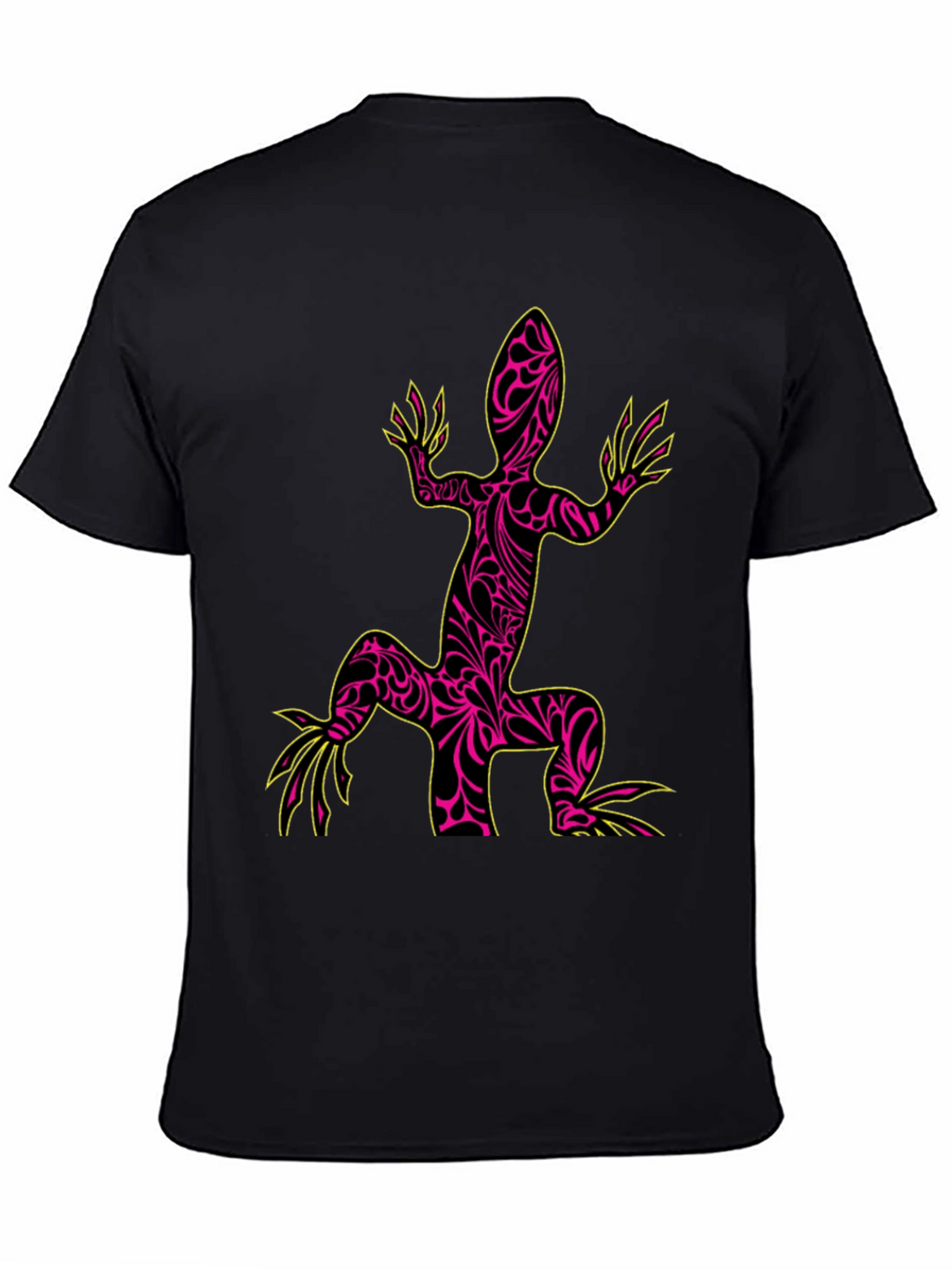 Cool Lizard Graphic Black T-Shirt