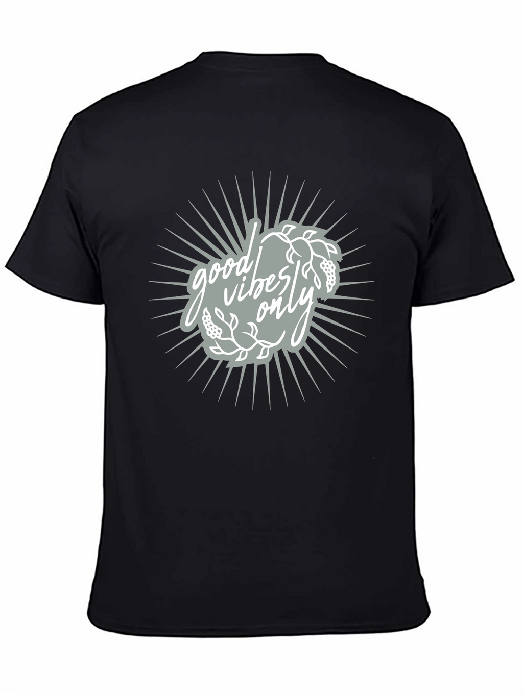 Good Vibes Only Black Graphic Tee