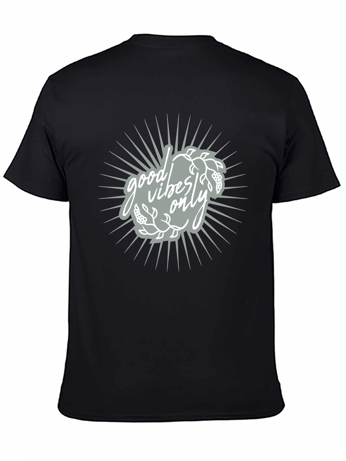 Good Vibes Only Black Graphic Tee