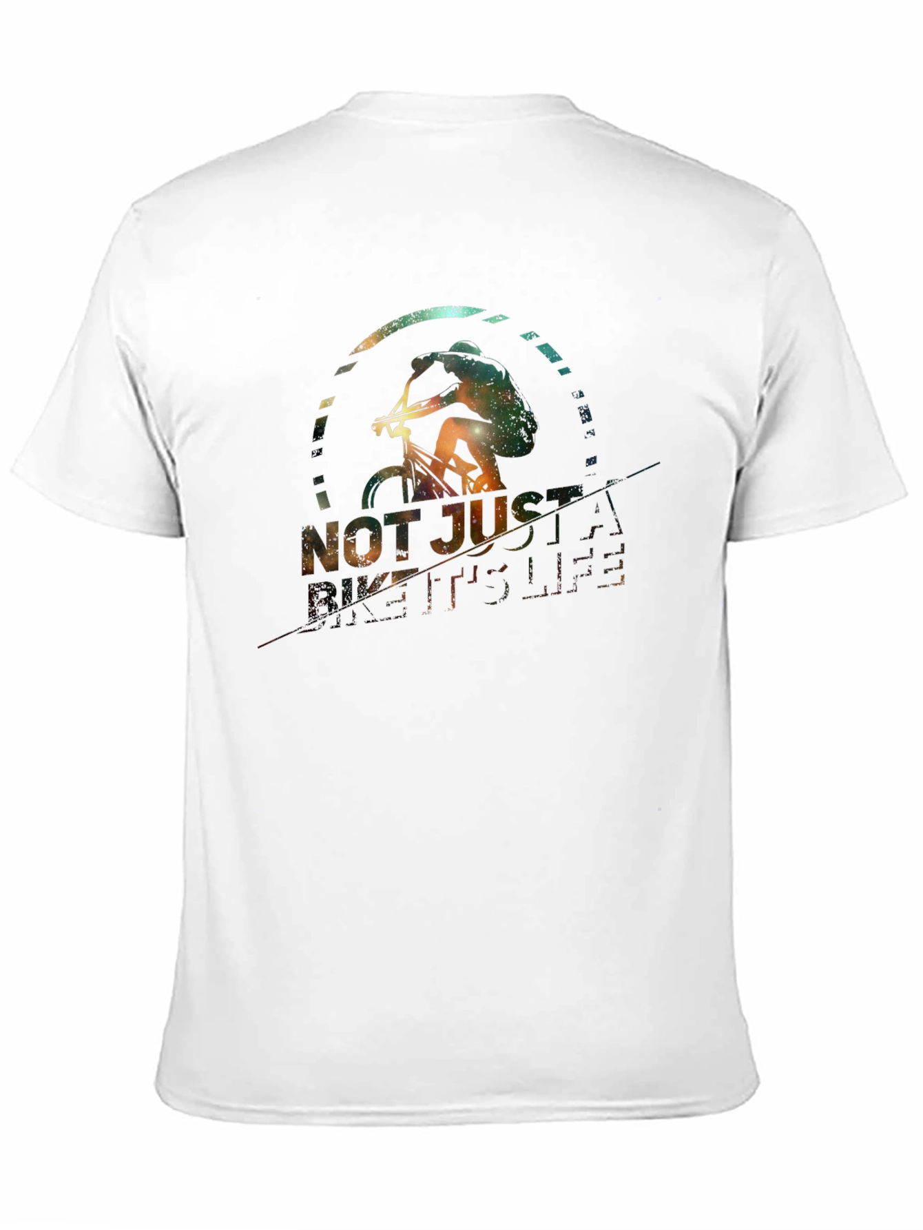 Bike is Life T-Shirt: Galaxy Design