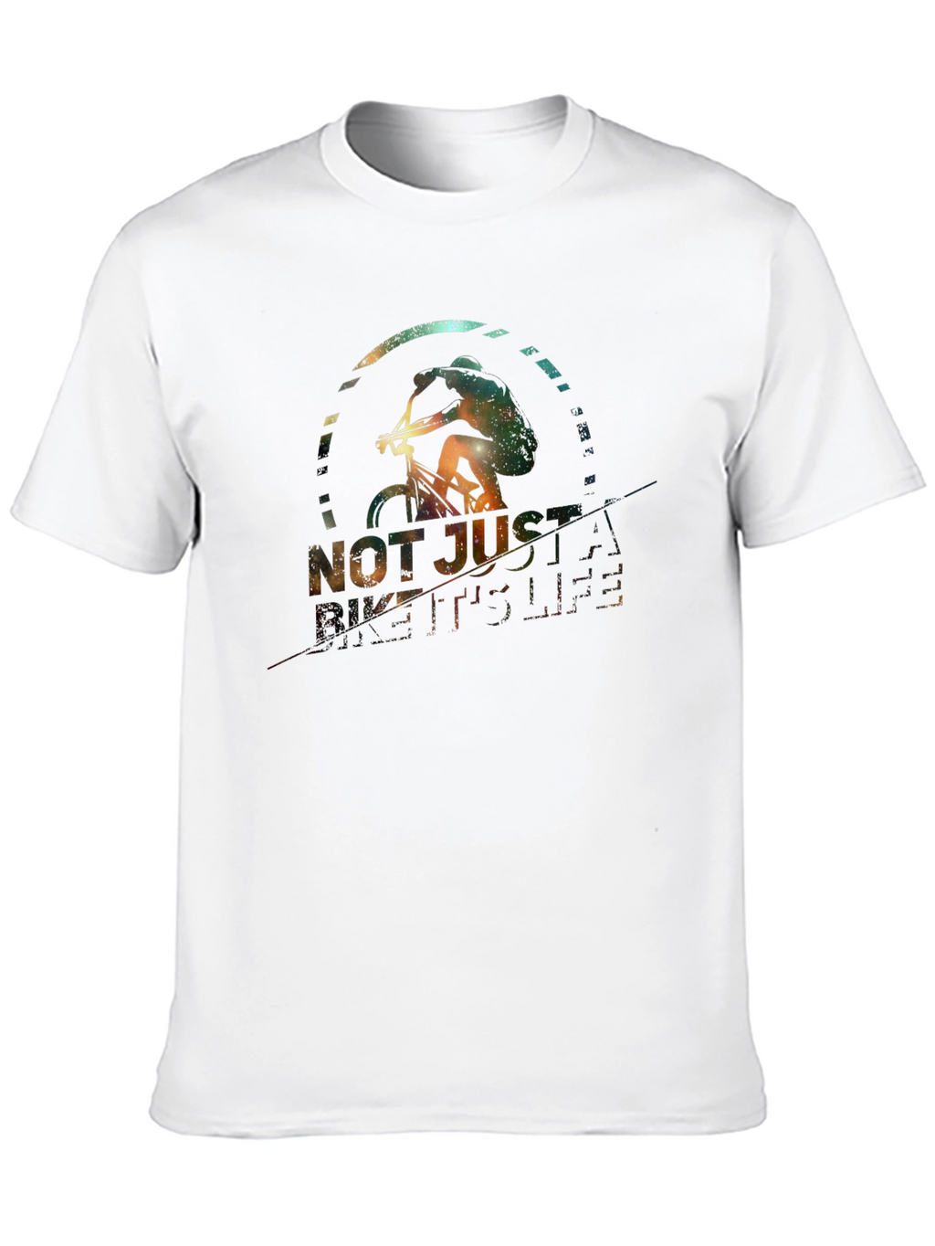 Bike is Life T-Shirt: Galaxy Design