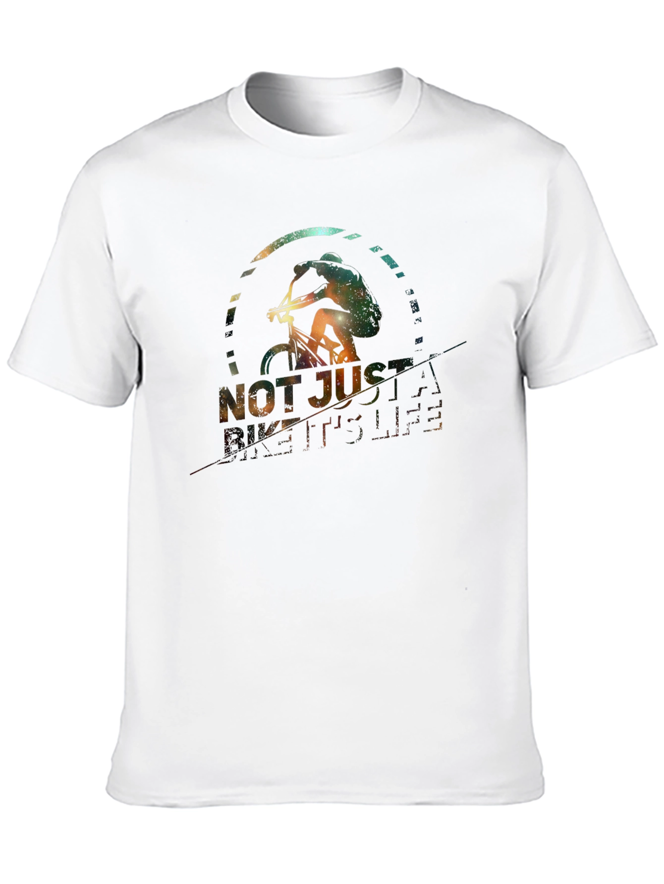 Bike is Life T-Shirt: Galaxy Design