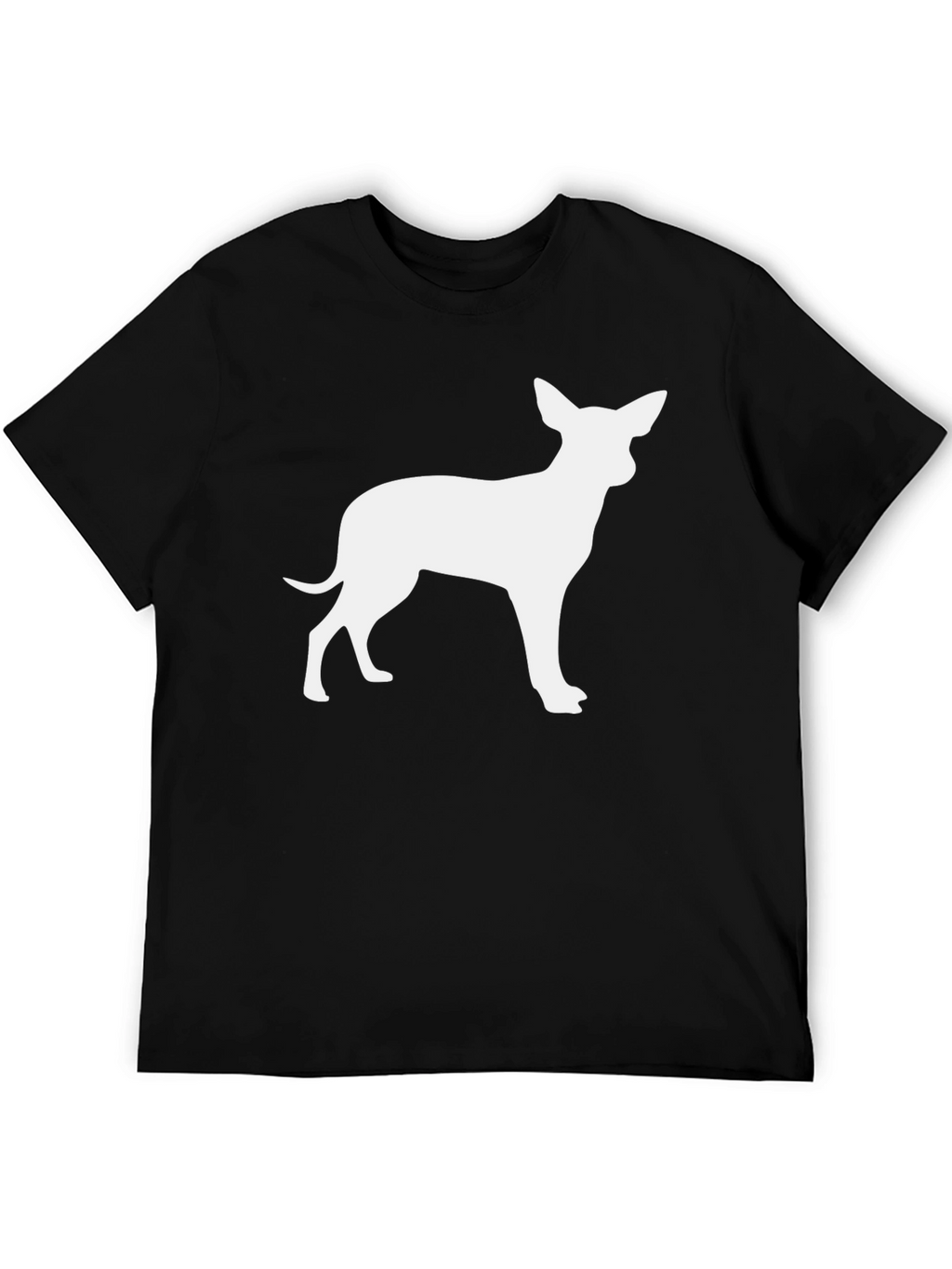 Chihuahua Silhouette Black T-Shirt