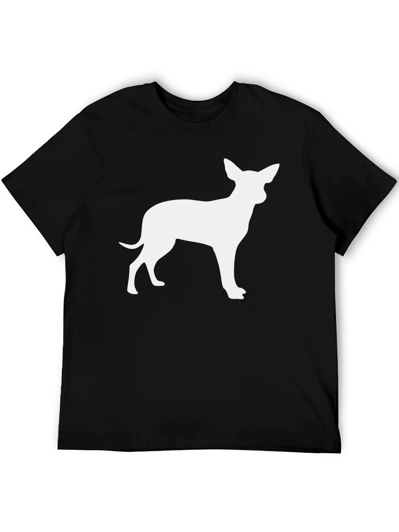 Chihuahua Silhouette Black T-Shirt
