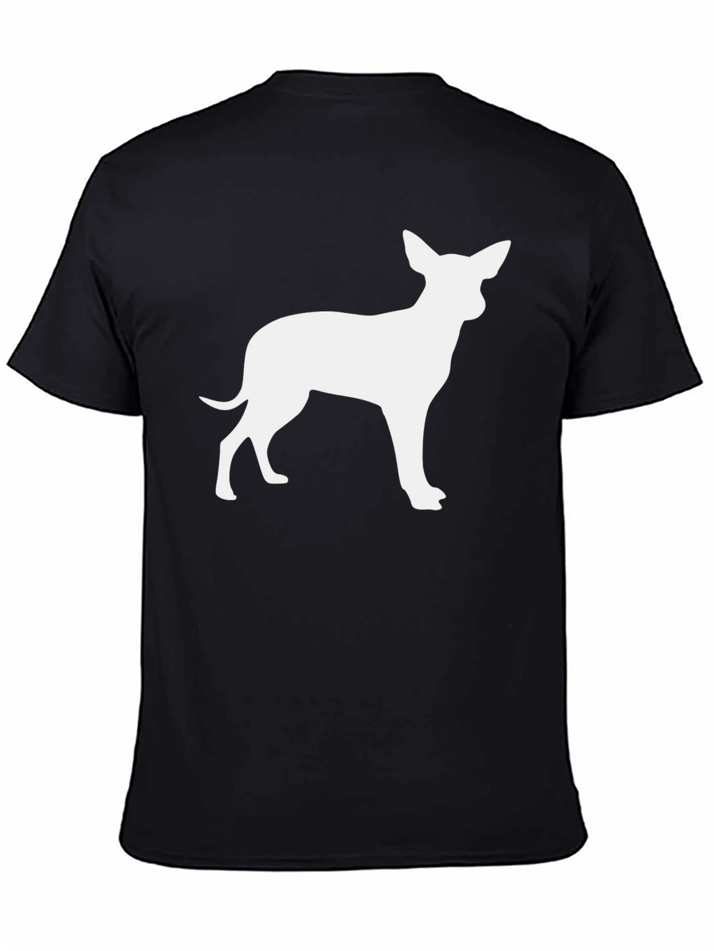 Chihuahua Silhouette Black T-Shirt