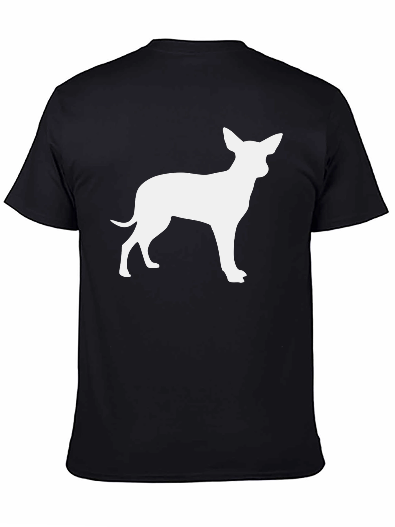 Chihuahua Silhouette Black T-Shirt