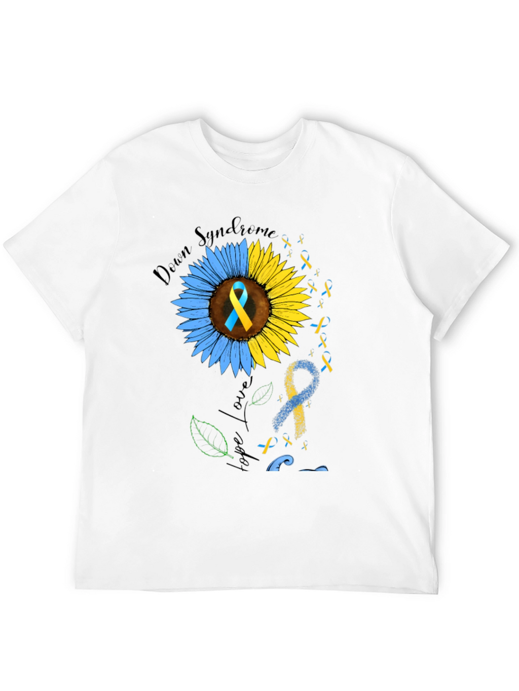 Down Syndrome Awareness T-Shirt Sunflower Hope