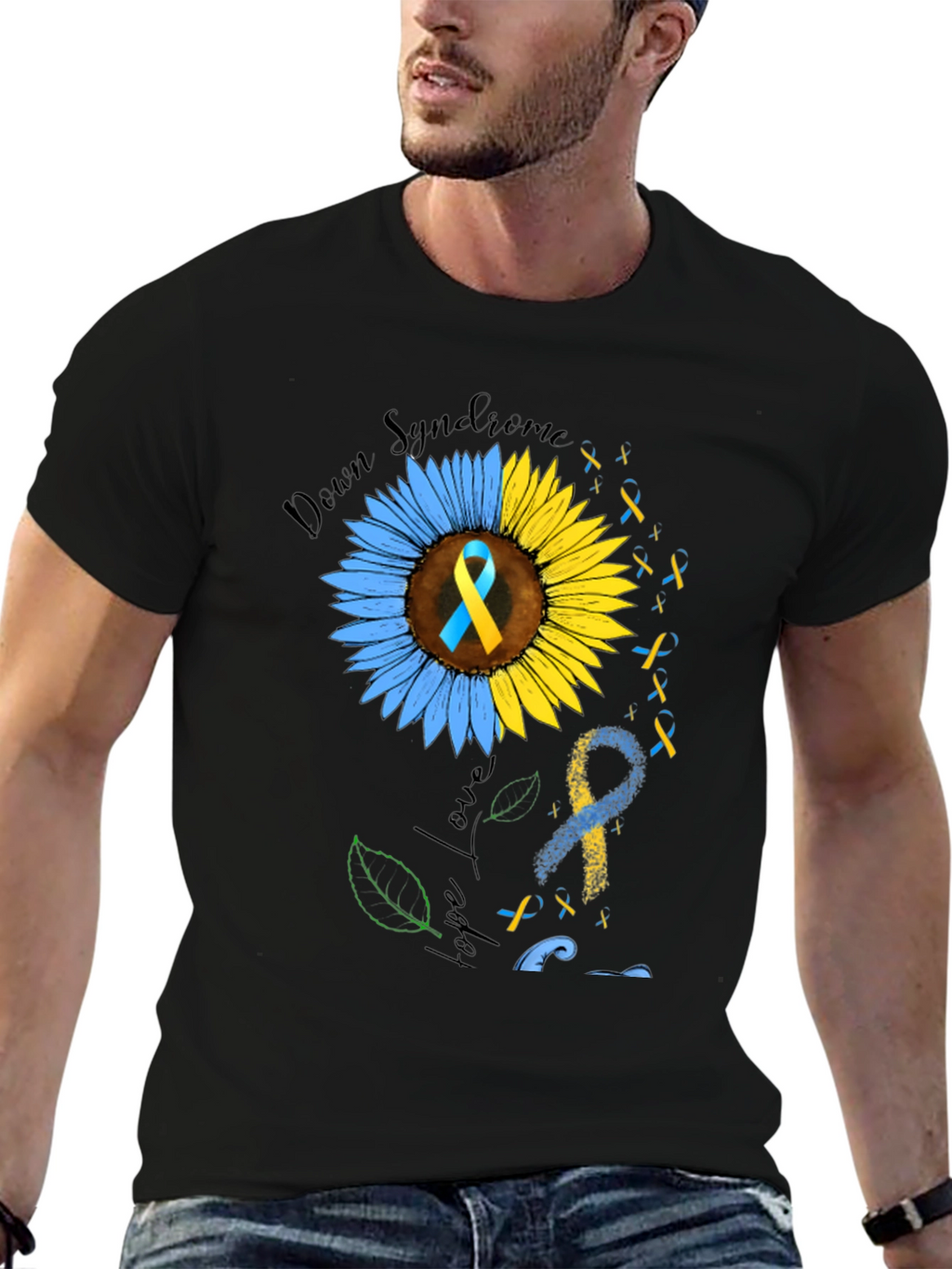 Down Syndrome Awareness T-Shirt Sunflower Hope