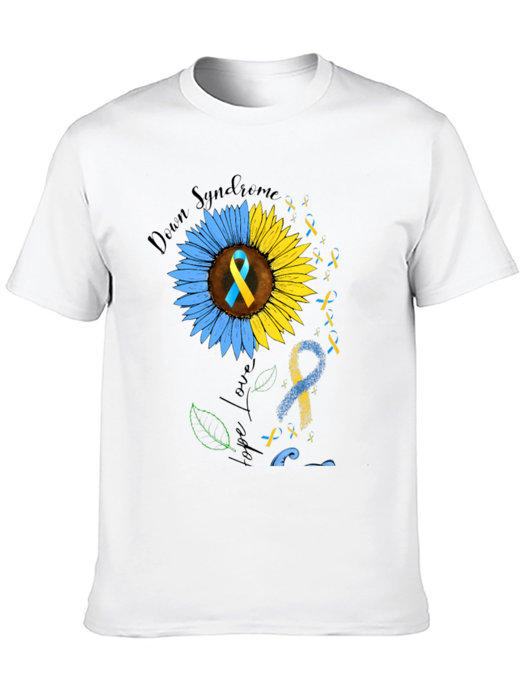 Down Syndrome Awareness T-Shirt Sunflower Hope
