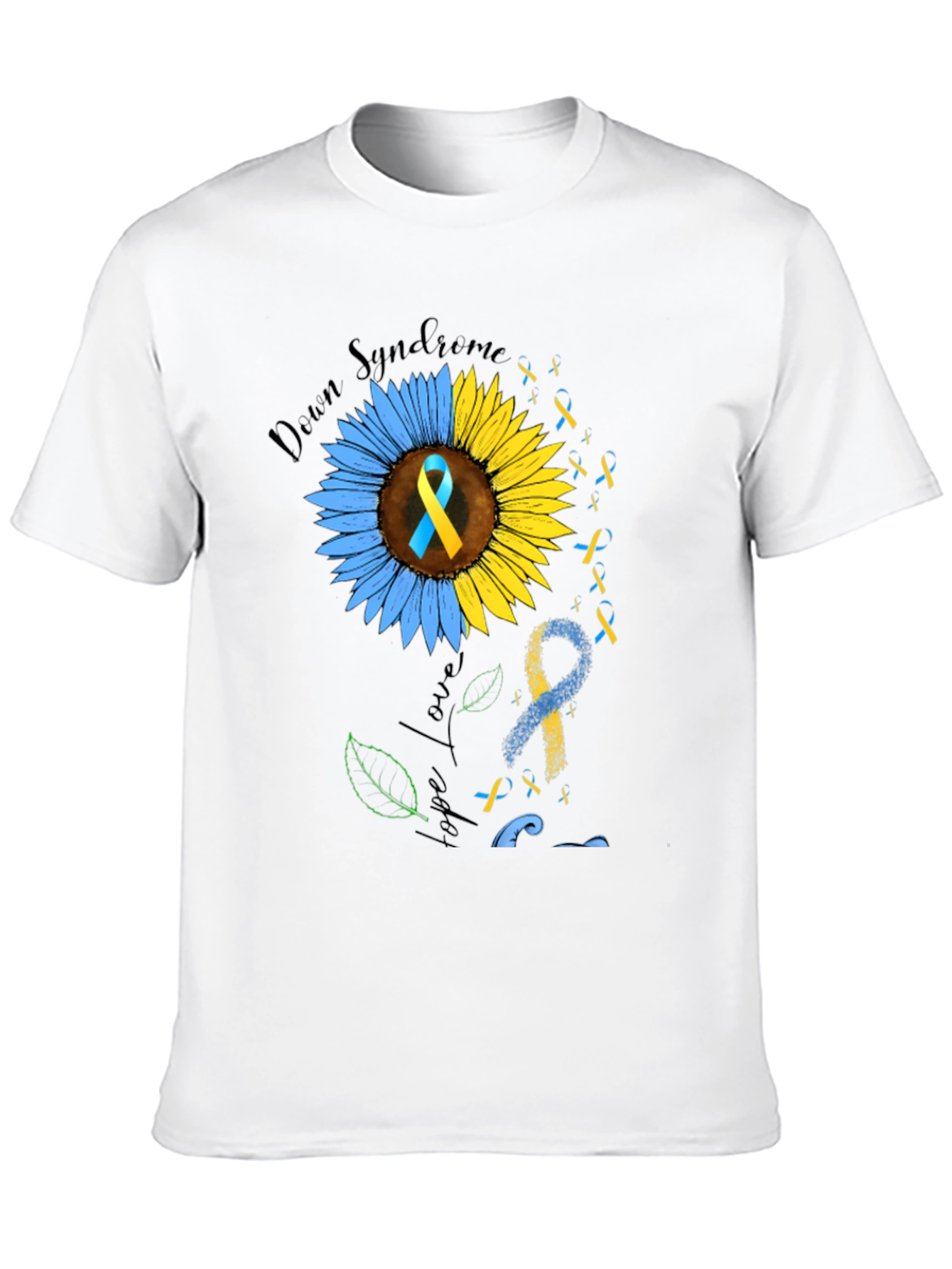 Down Syndrome Awareness T-Shirt Sunflower Hope