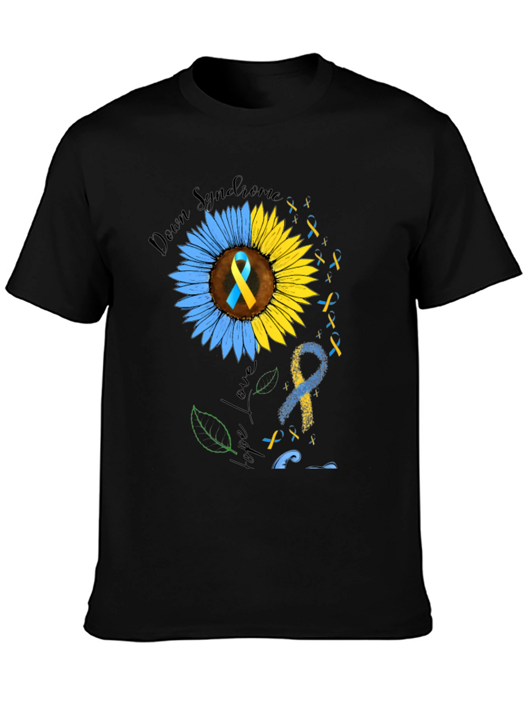 Down Syndrome Awareness T-Shirt Sunflower Hope