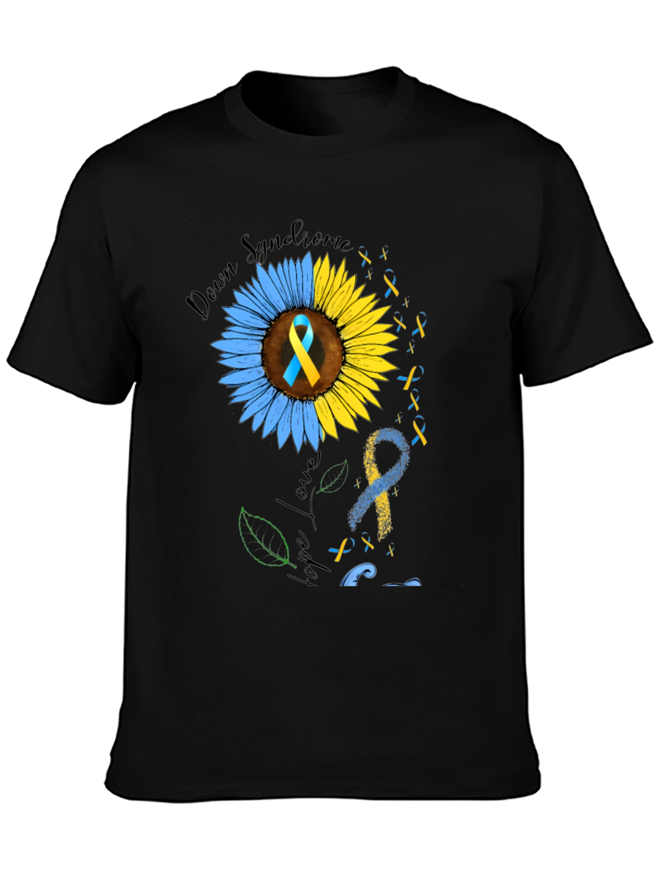 Down Syndrome Awareness T-Shirt Sunflower Hope