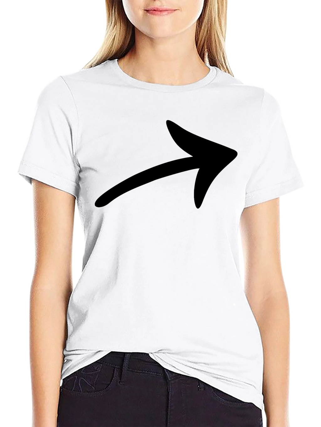 Arrow Graphic Tee - Simple Style