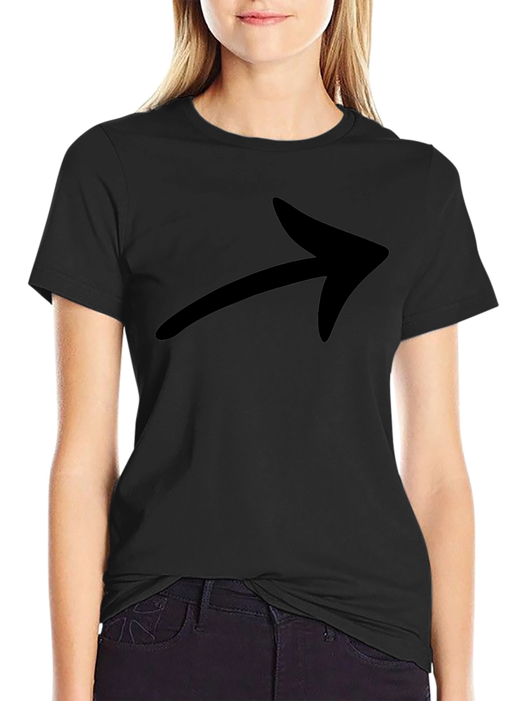 Arrow Graphic Tee - Simple Style
