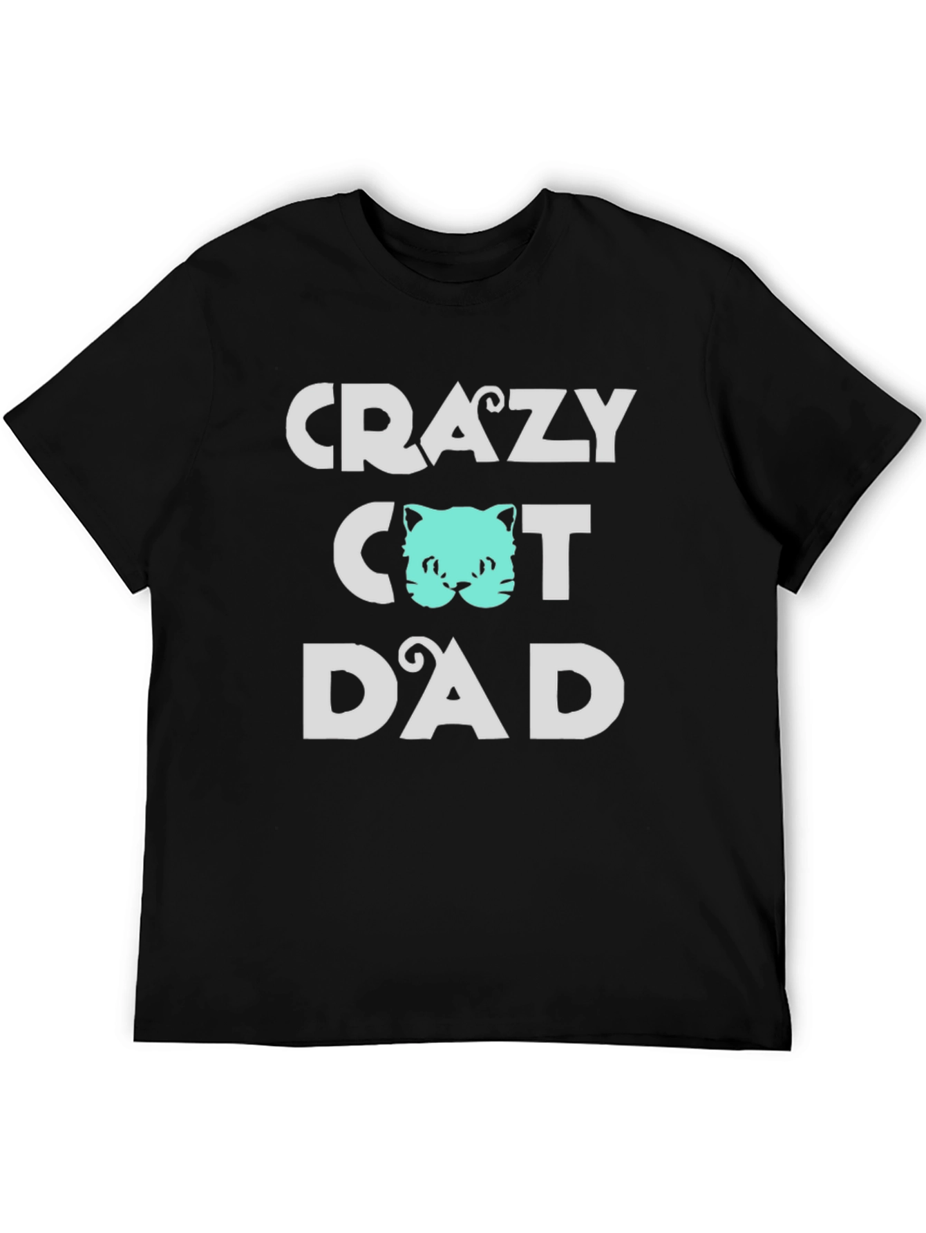 Crazy Cat Dad Tee - Fun Graphic T-Shirt
