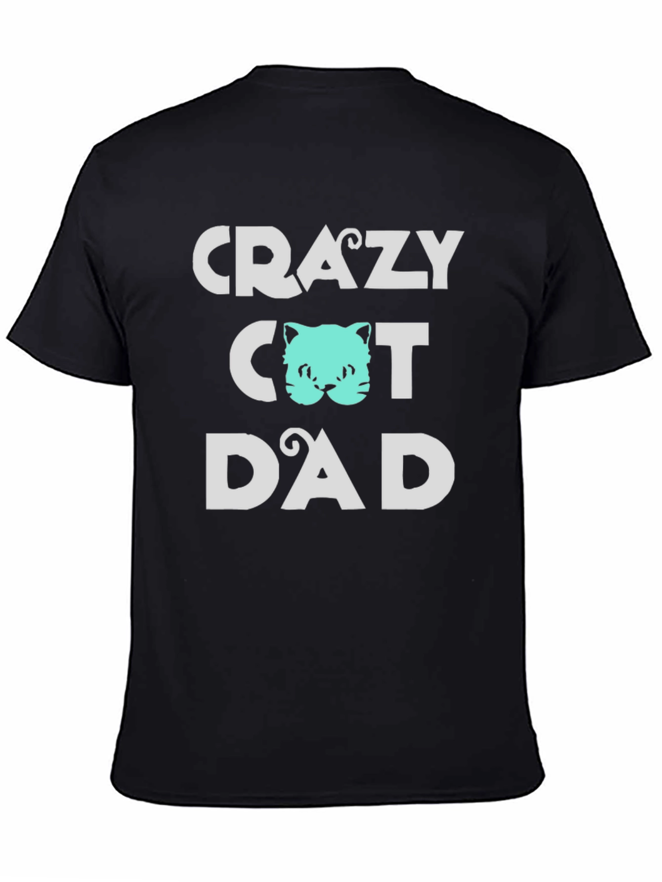Crazy Cat Dad Tee - Fun Graphic T-Shirt