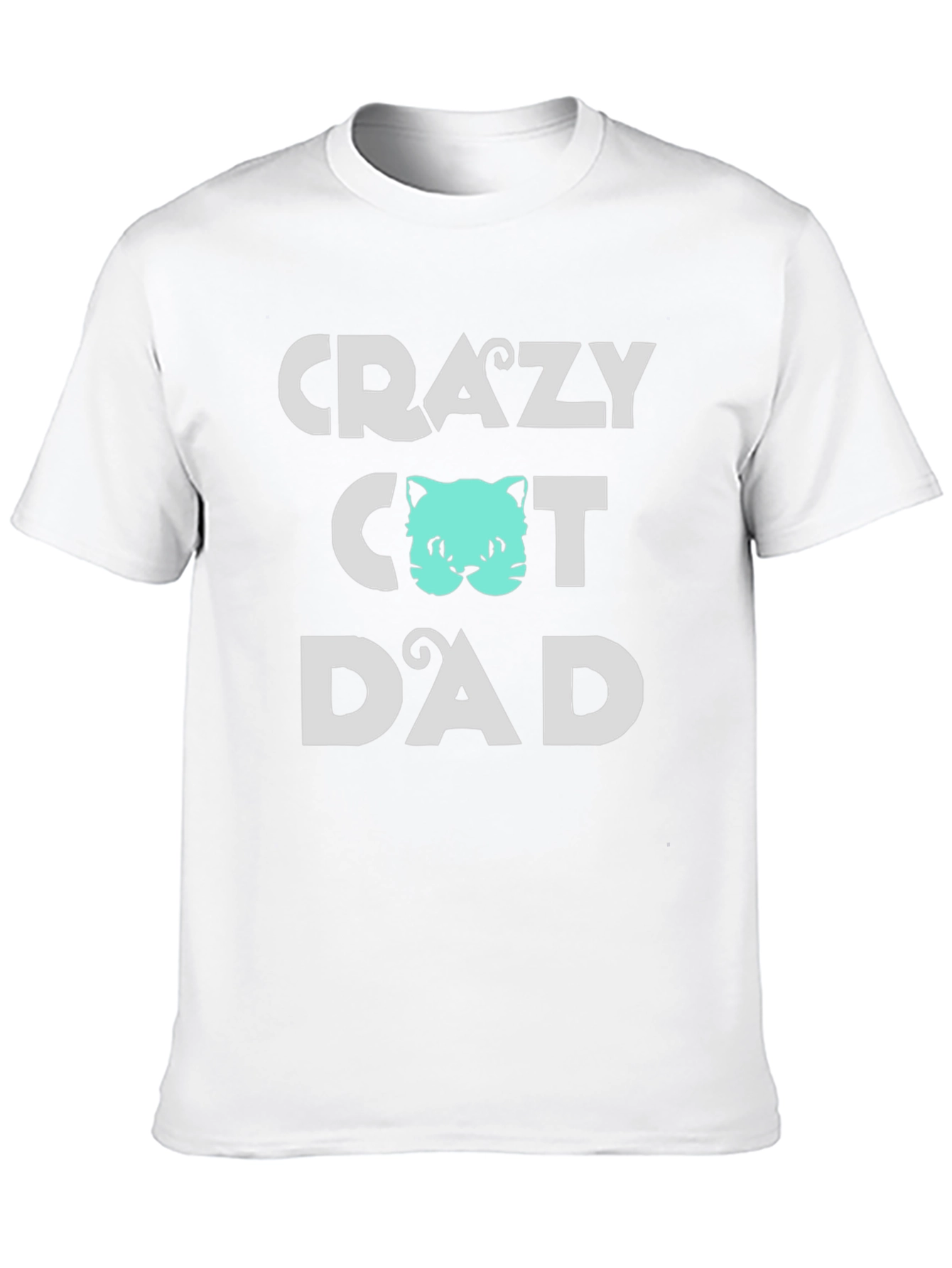 Crazy Cat Dad Tee - Fun Graphic T-Shirt