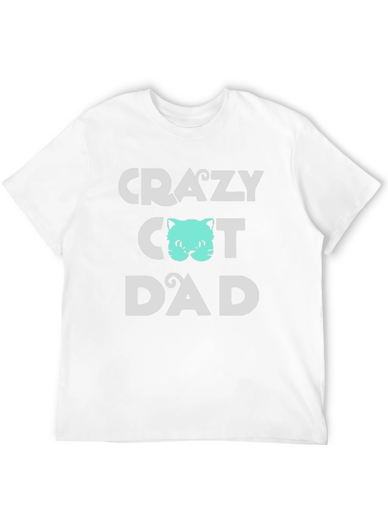 Crazy Cat Dad Tee - Fun Graphic T-Shirt