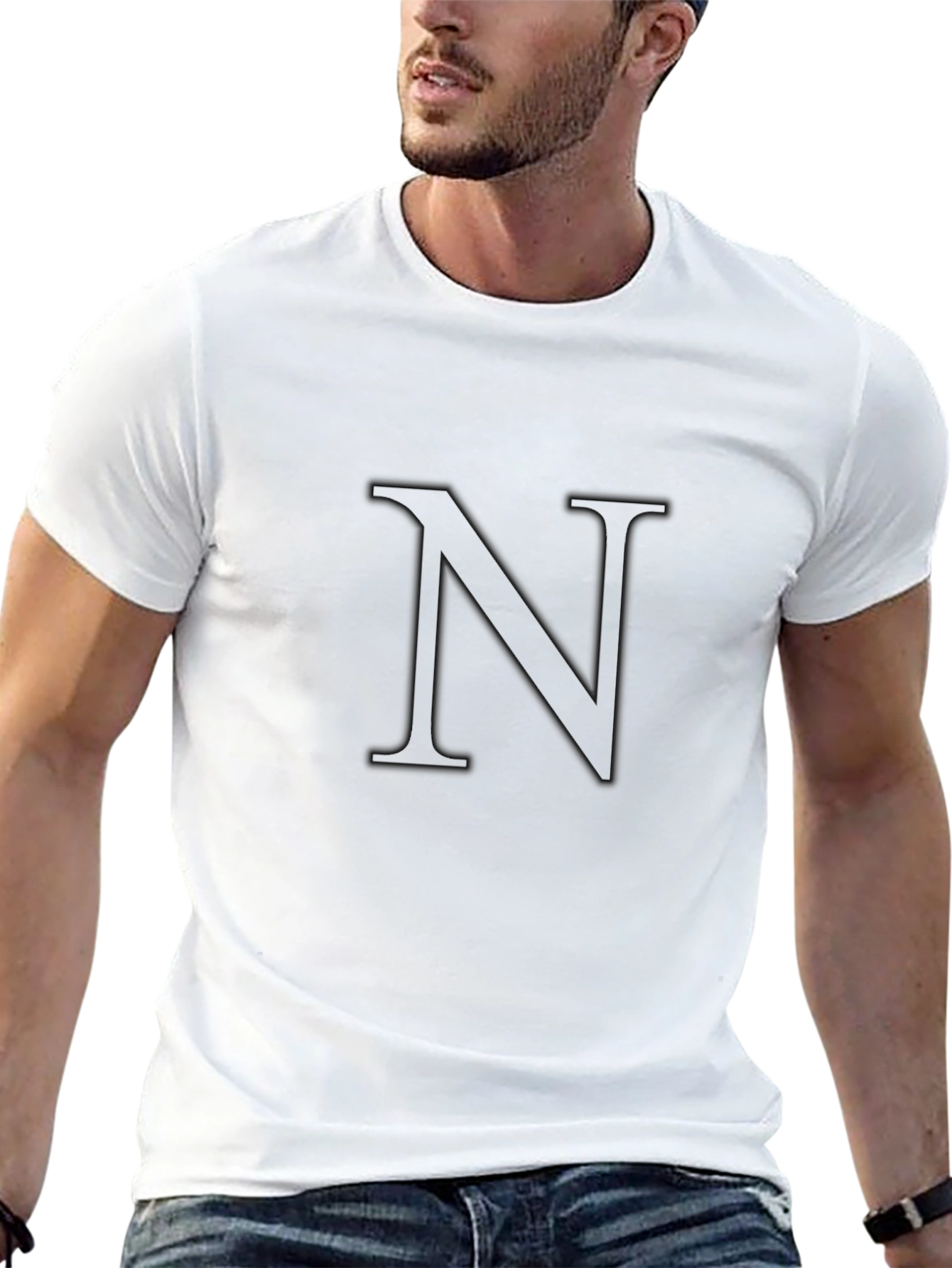 Black N Graphic Tee - Casual Style