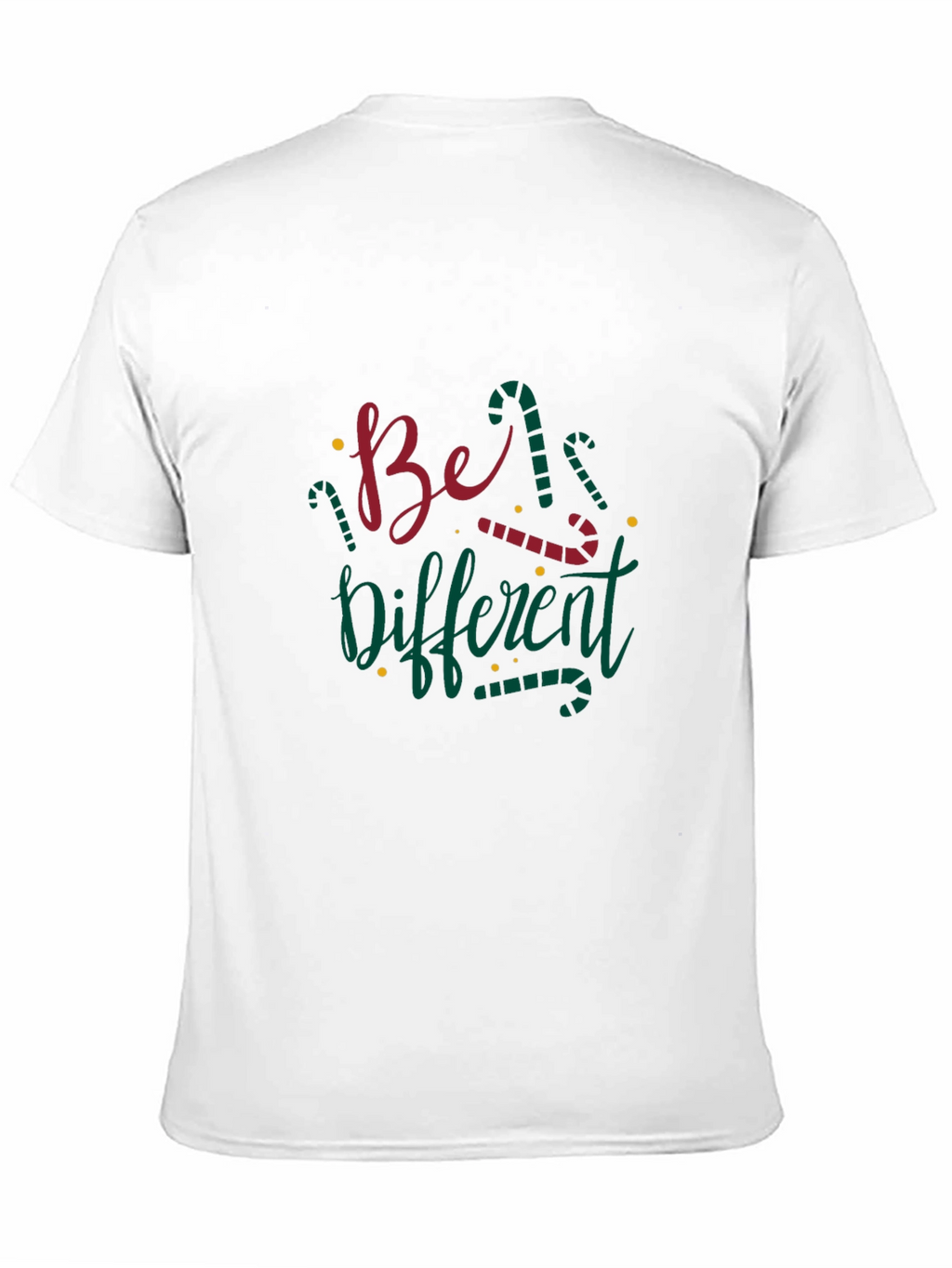 Be Different Christmas Candy Cane T-Shirt