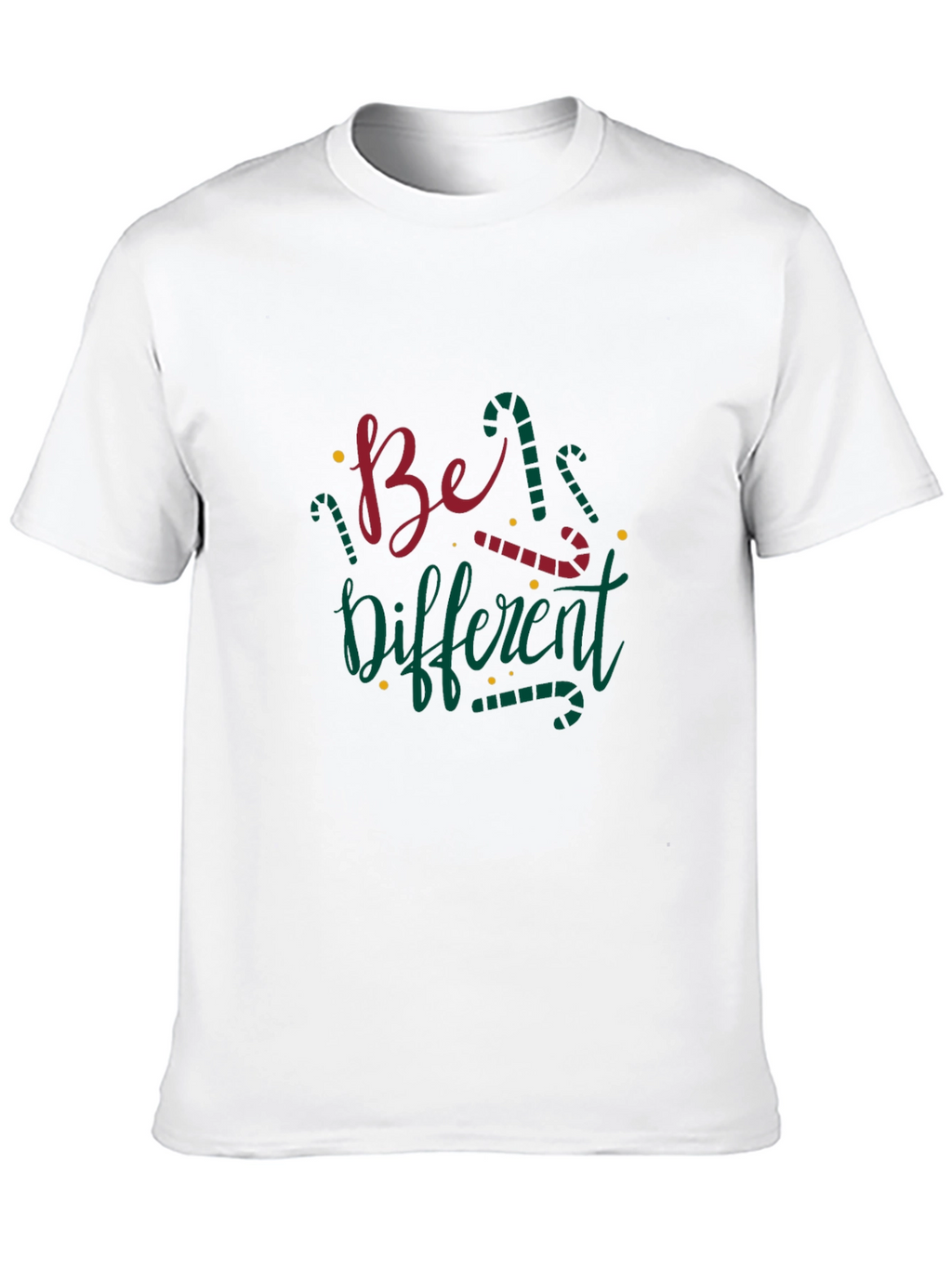 Be Different Christmas Candy Cane T-Shirt
