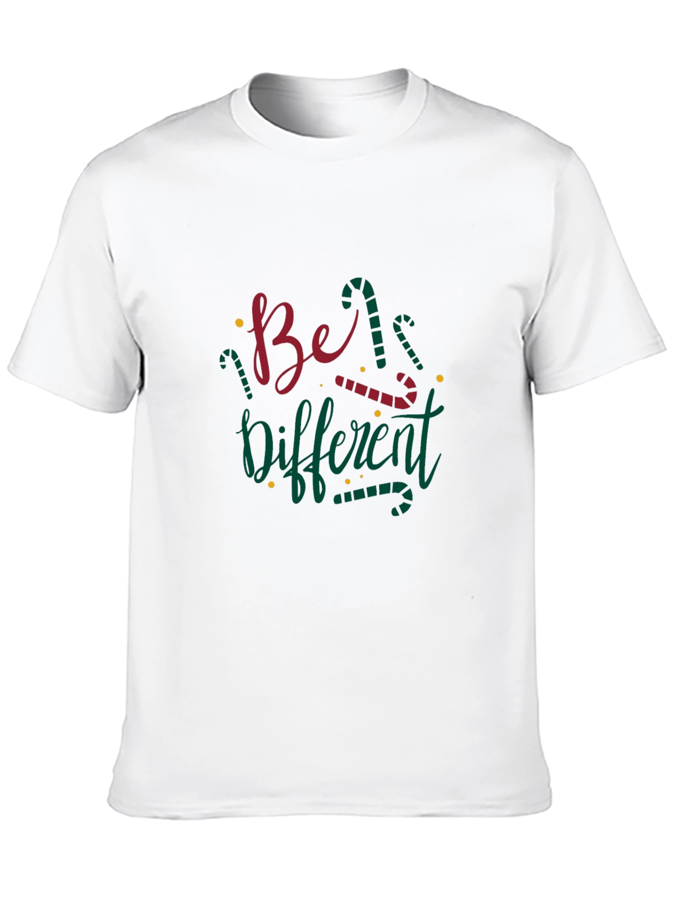 Be Different Christmas Candy Cane T-Shirt