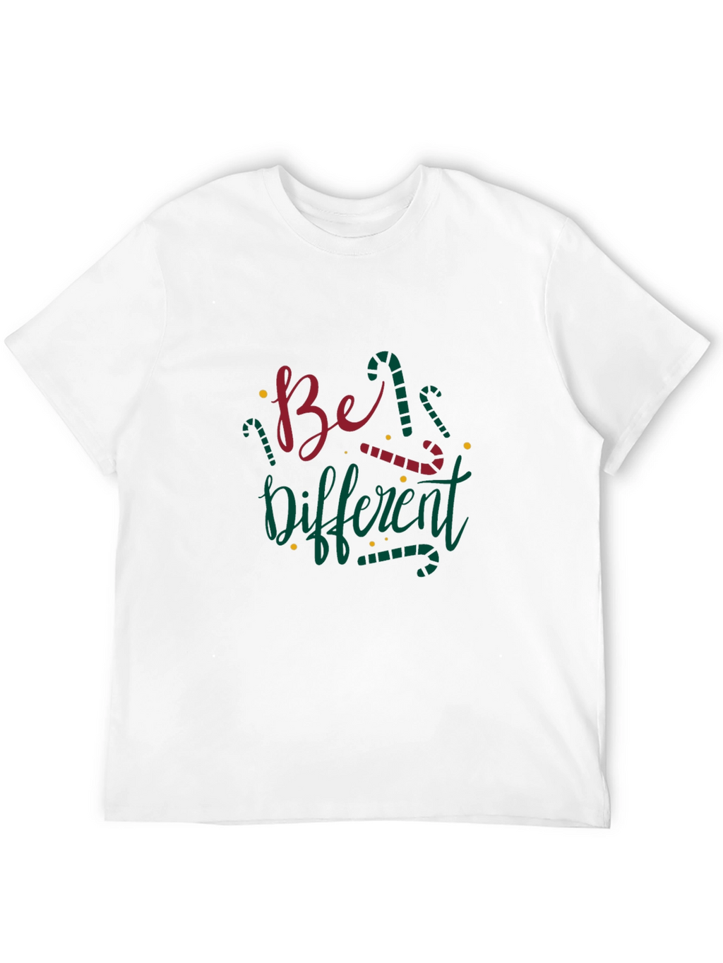 Be Different Christmas Candy Cane T-Shirt