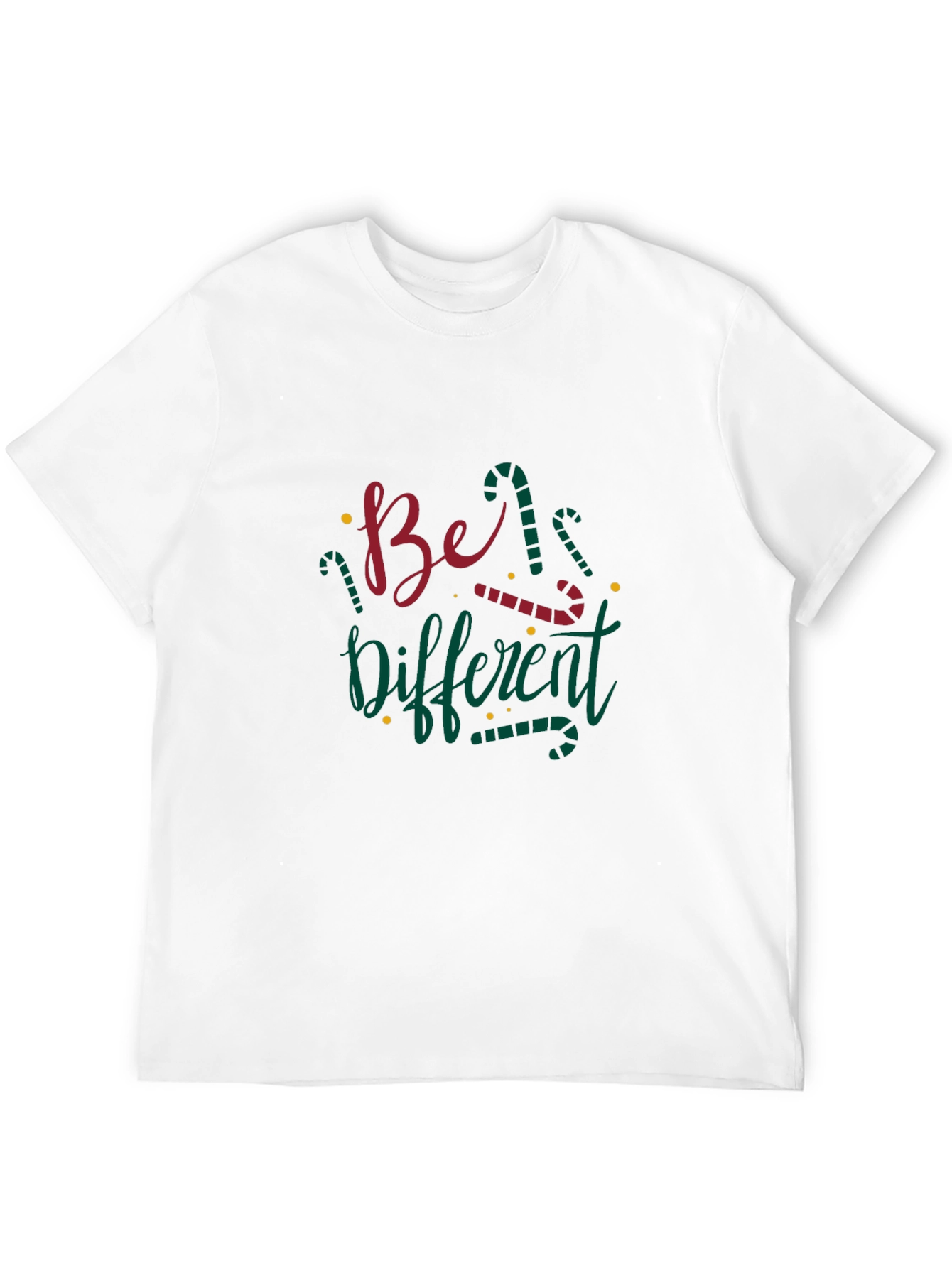 Be Different Christmas Candy Cane T-Shirt