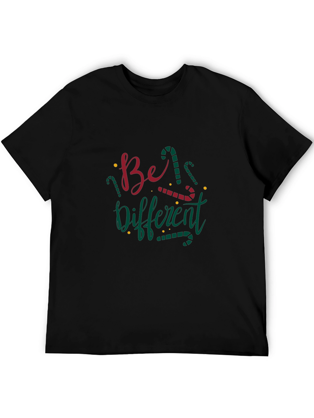 Be Different Christmas Candy Cane T-Shirt