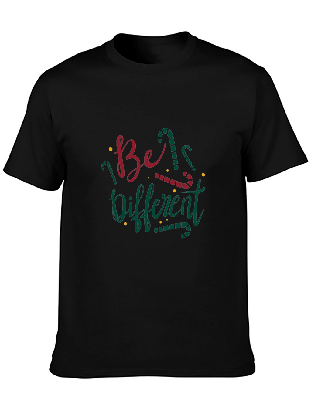 Be Different Christmas Candy Cane T-Shirt