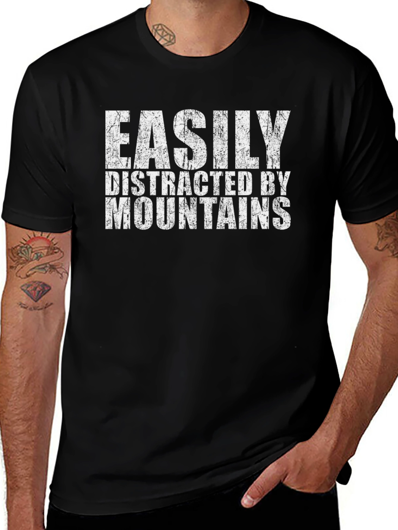 Easily Distracted by Mountains T-Shirt