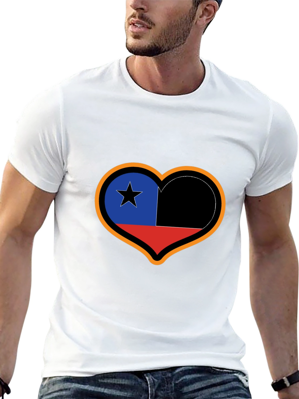 Chile Heart Flag T-Shirt