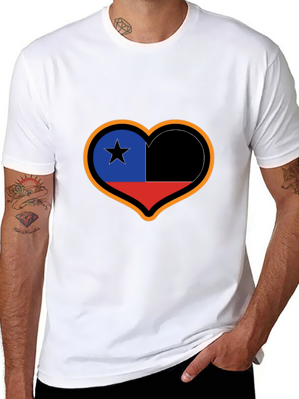 Chile Heart Flag T-Shirt
