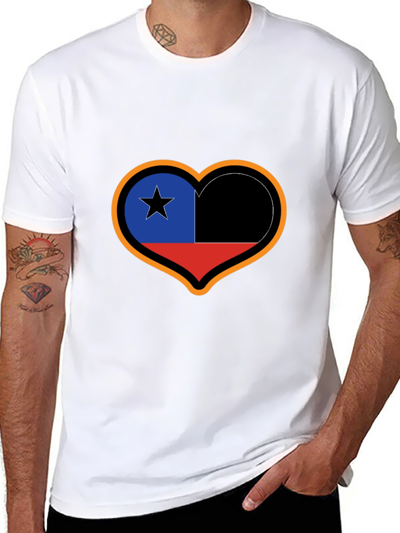 Chile Heart Flag T-Shirt
