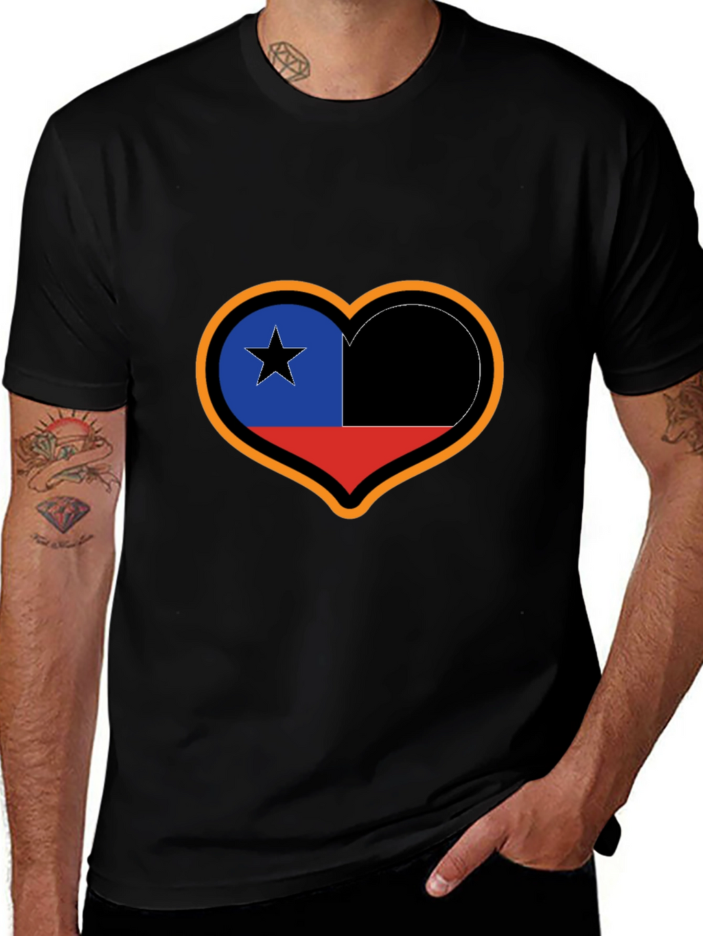 Chile Heart Flag T-Shirt