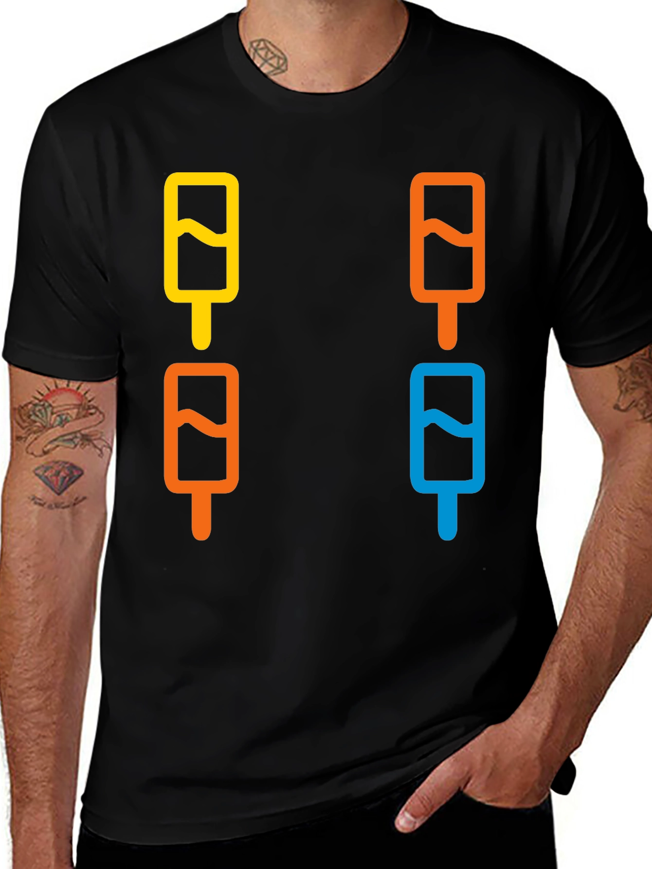 Cool Popsicle Graphic Tee - Fun Summer Style
