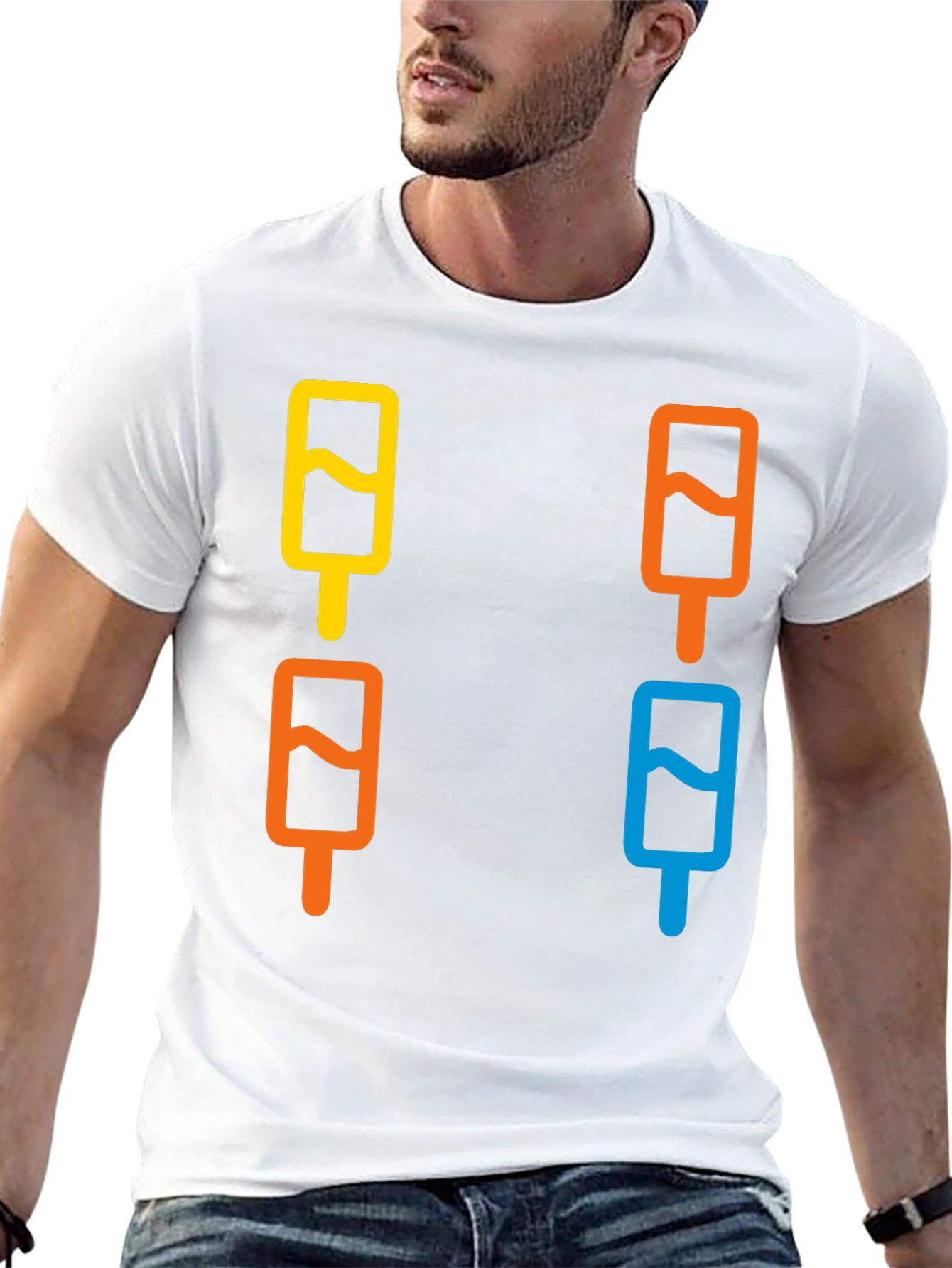 Cool Popsicle Graphic Tee - Fun Summer Style