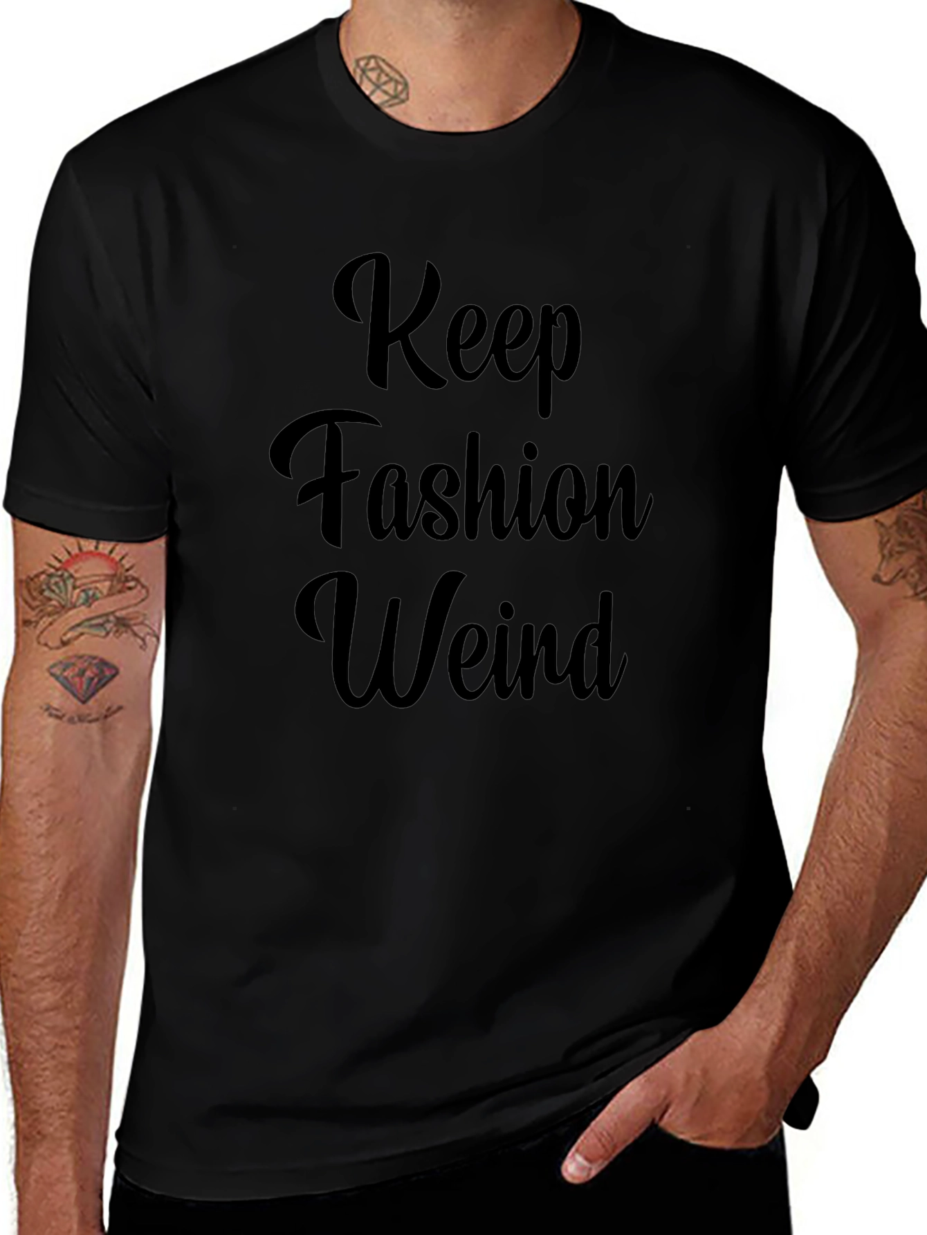 Keep Fashion Weird Graphic Tee - Stylish Comfort