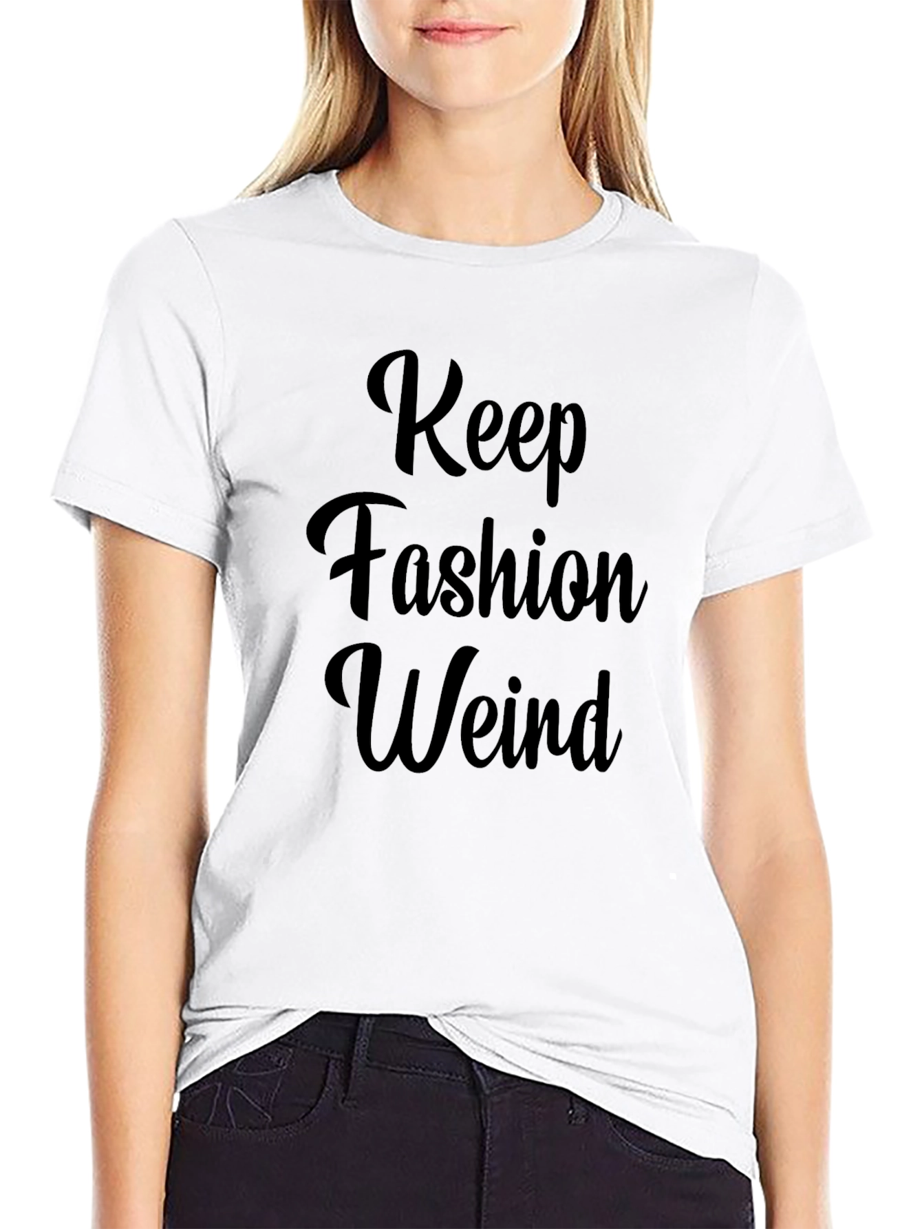 Keep Fashion Weird Graphic Tee - Stylish Comfort