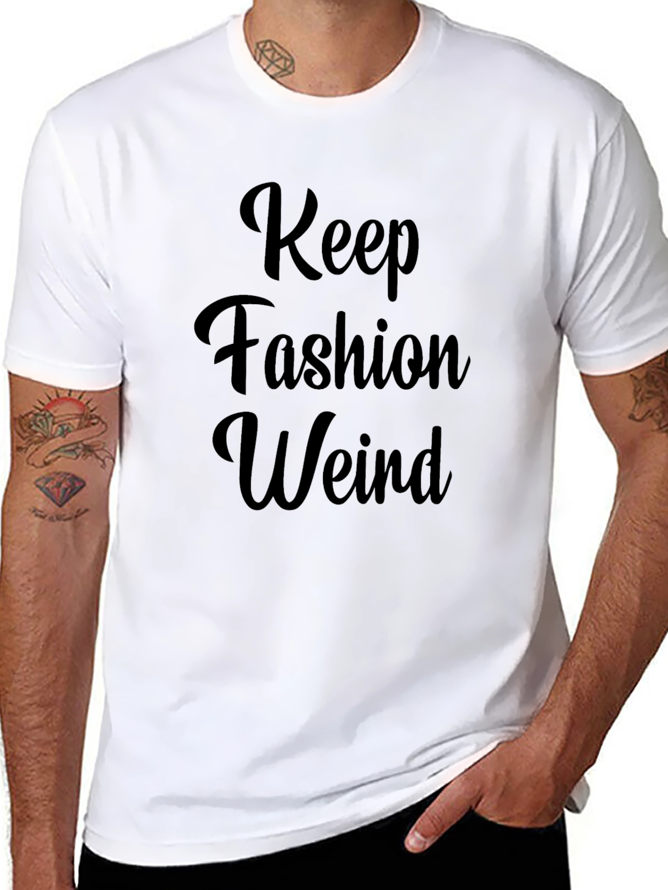Keep Fashion Weird Graphic Tee - Stylish Comfort