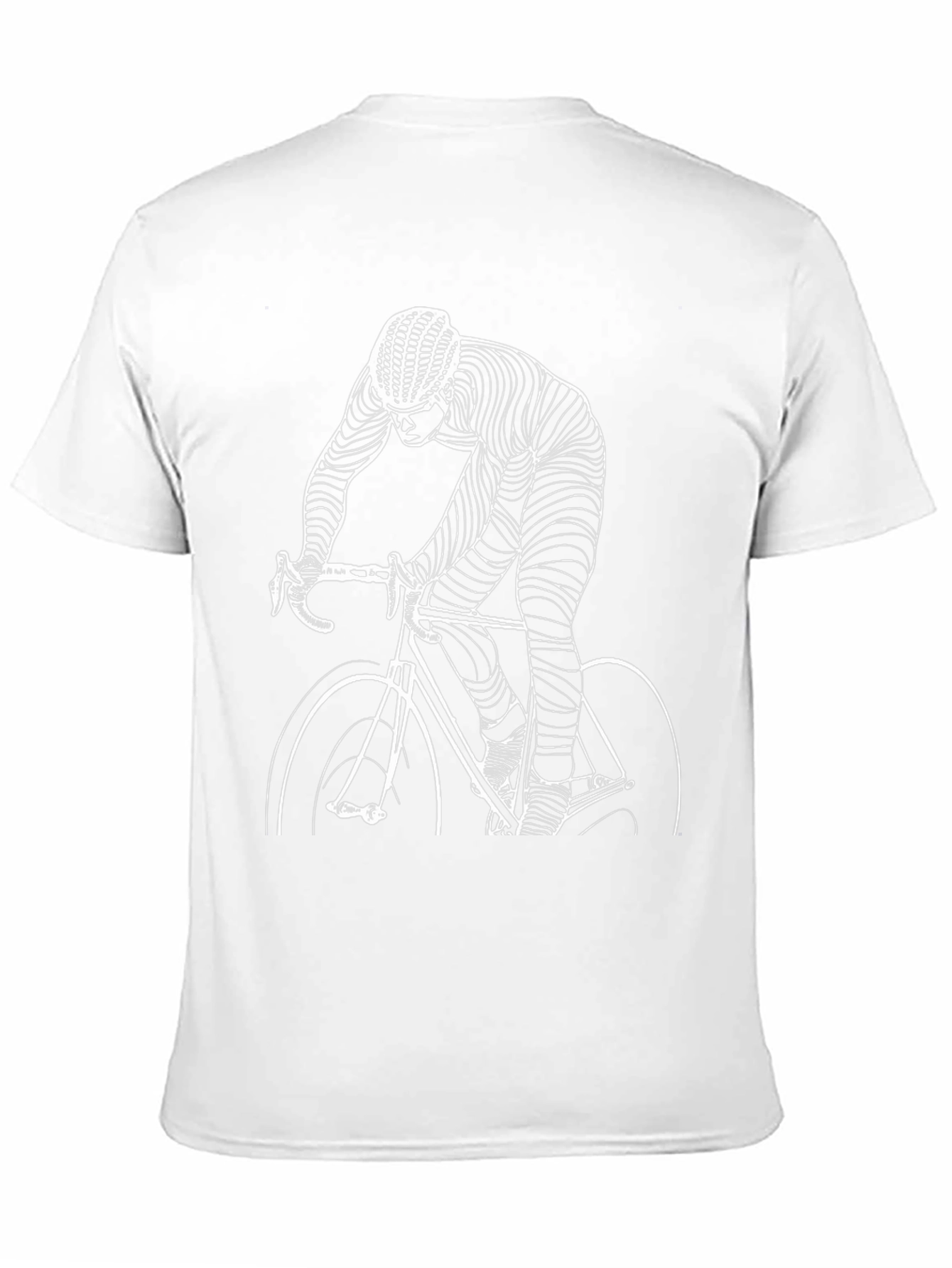 Cyclist Graphic Tee - Black Cotton T-Shirt